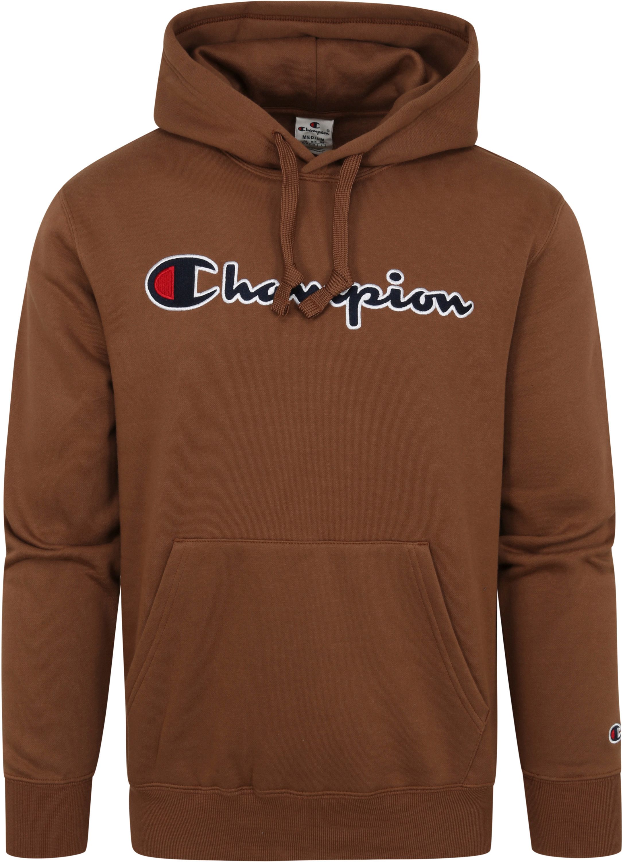 Champion Sweat à capuche Logo Marron  commander en ligne | 217858-MS557-AZT | Suitable Luxembourg