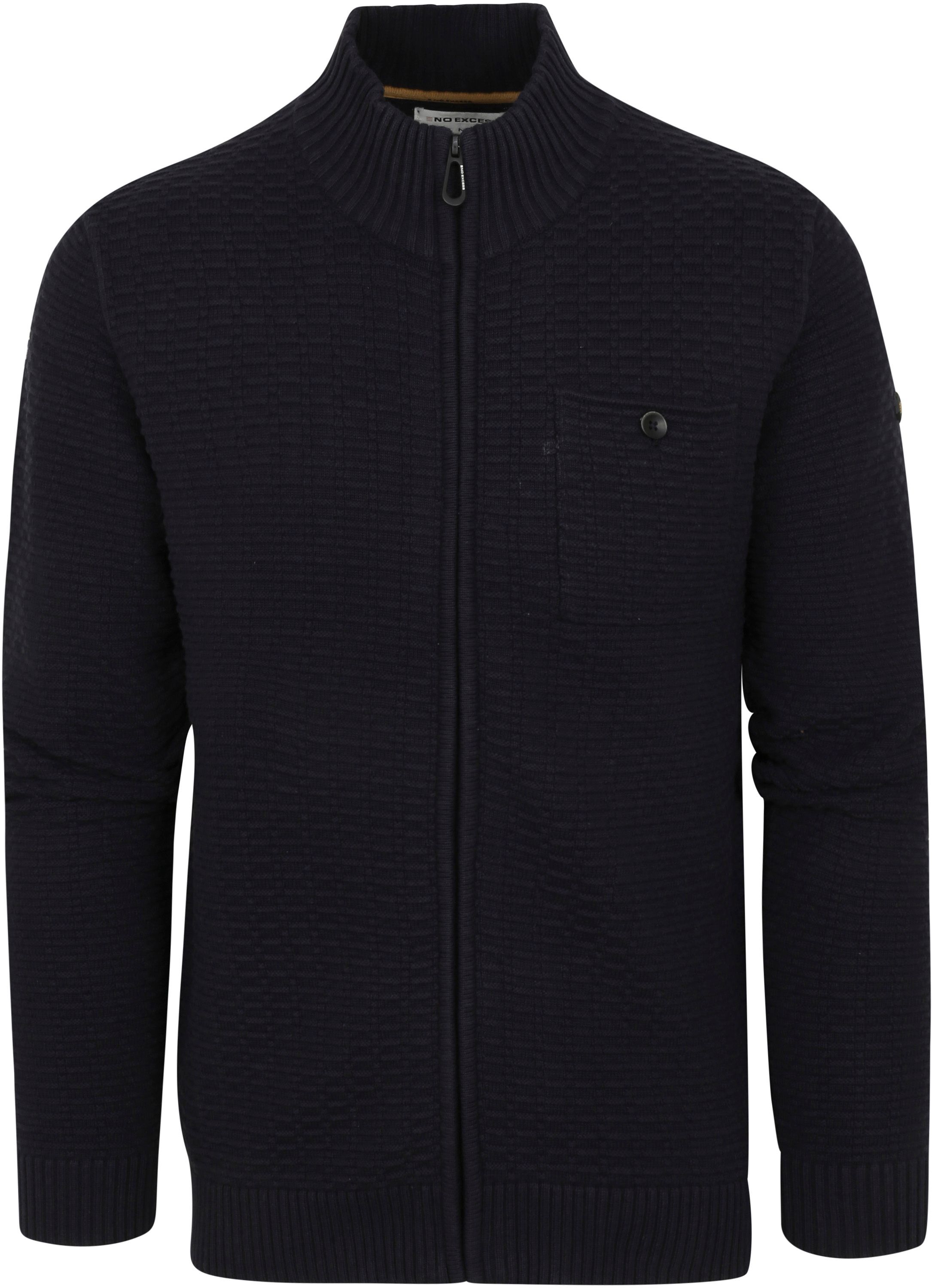 Køb No Excess Vest Struktur Navy Blå 17230836SN-029 | Suitable