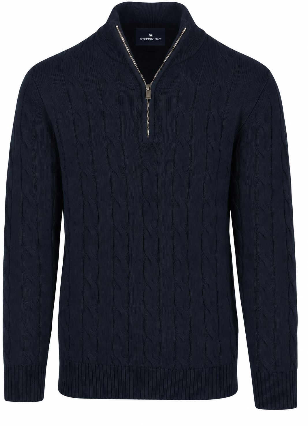 Steppin' Out Lau Pull Merino Half Zip Cable Navy order online | Suitable Lithuania