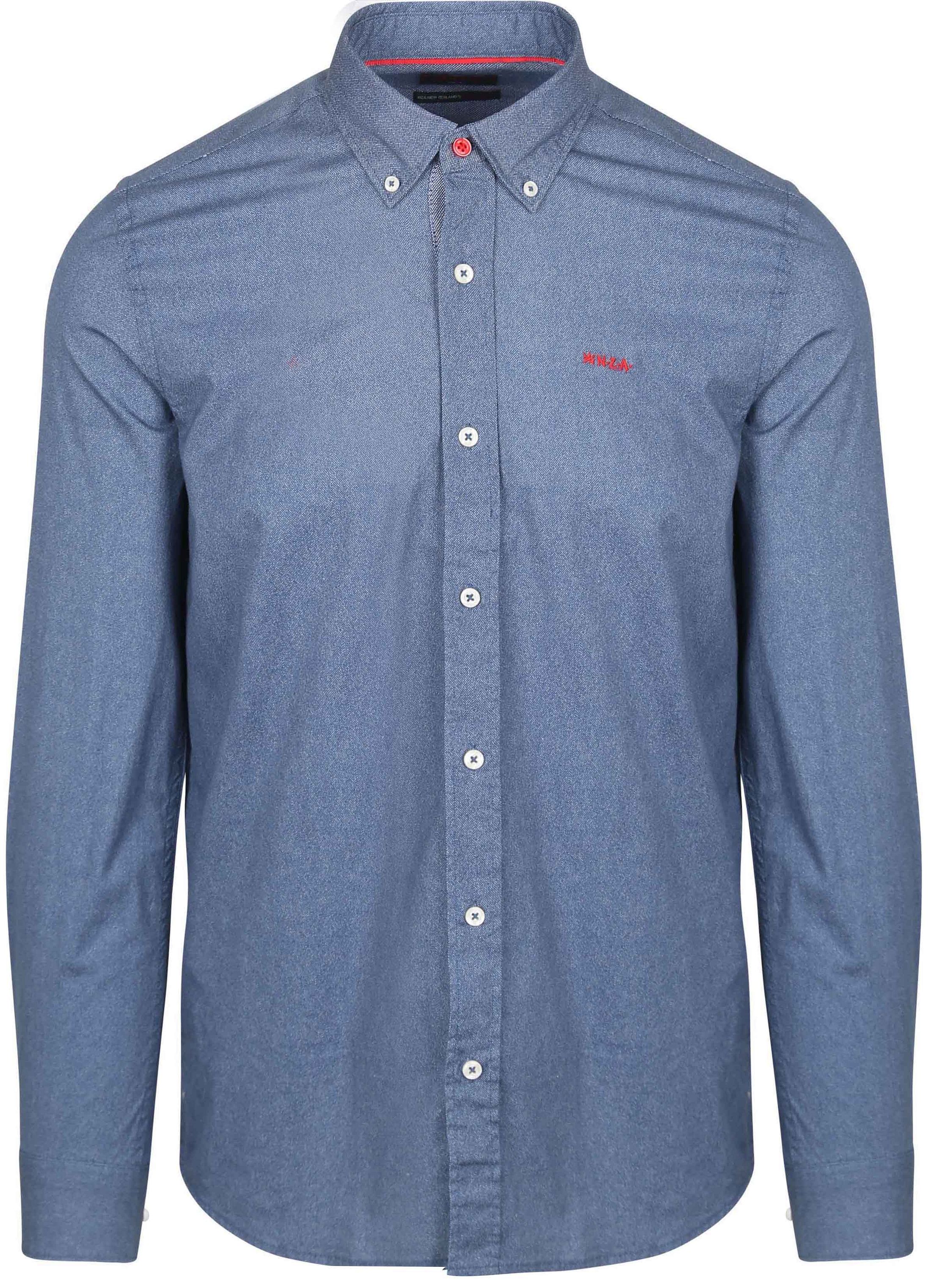 NZA Shirt James Oban Poplin Bleu 25GN508-1647 commander en ligne | Suitable
