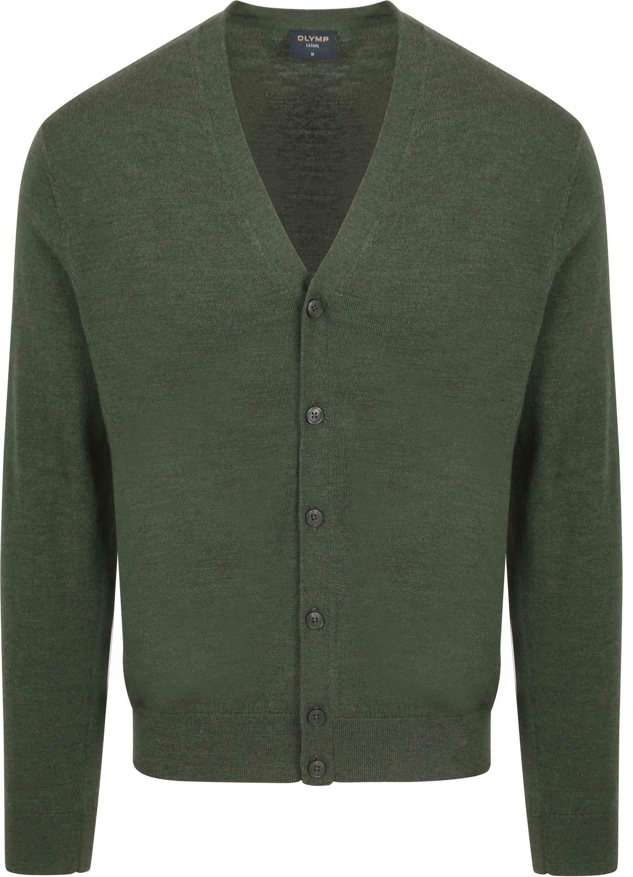 OLYMP Cardigan Verde scuro 533566-47 