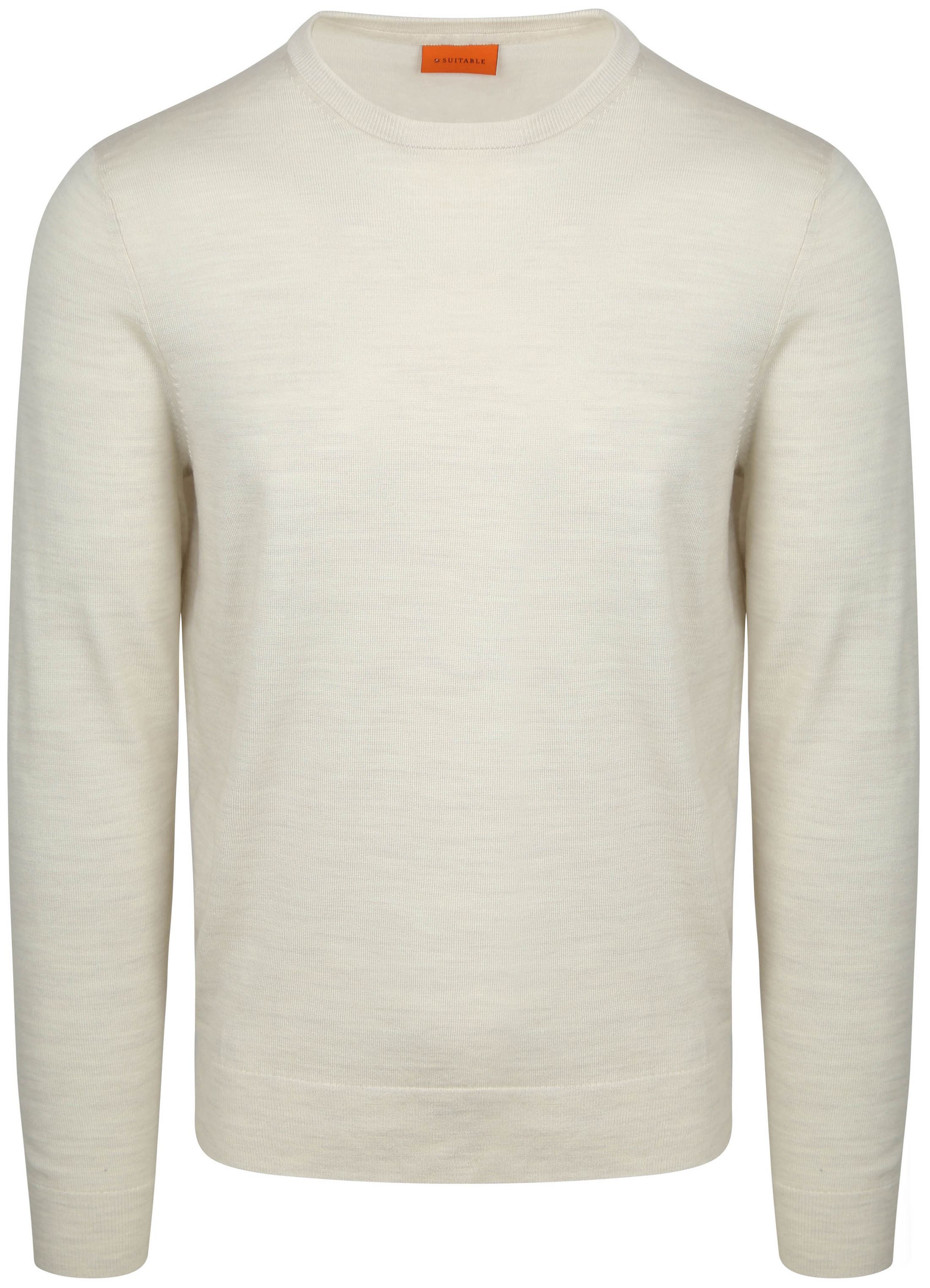 Suitable Sweter Beżowy PU-MRI-O-26-8M0493 Ecru 
