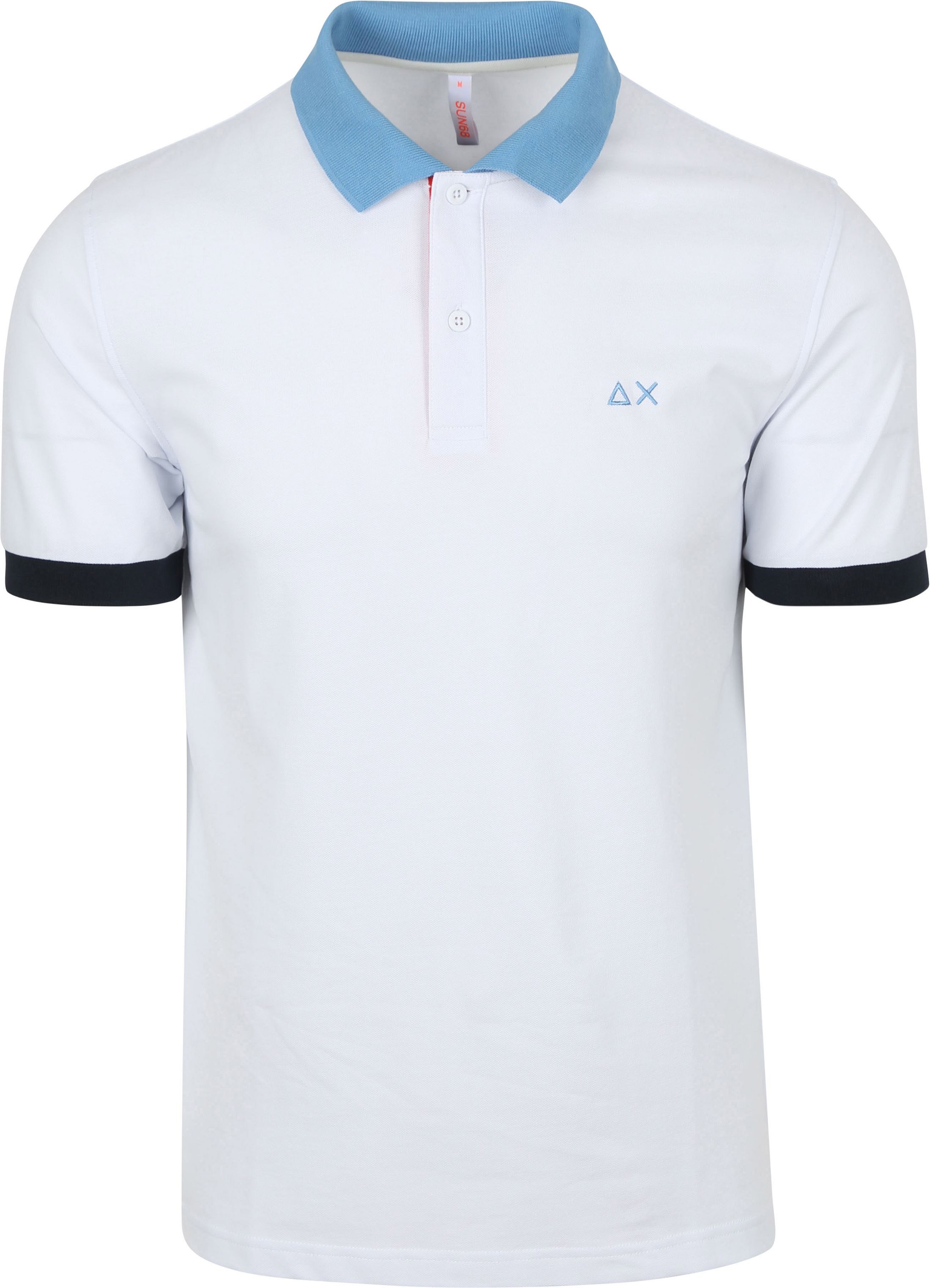 Sun68 Polo Color Way Blanc commander en ligne | A35116-01 | Suitable Luxembourg
