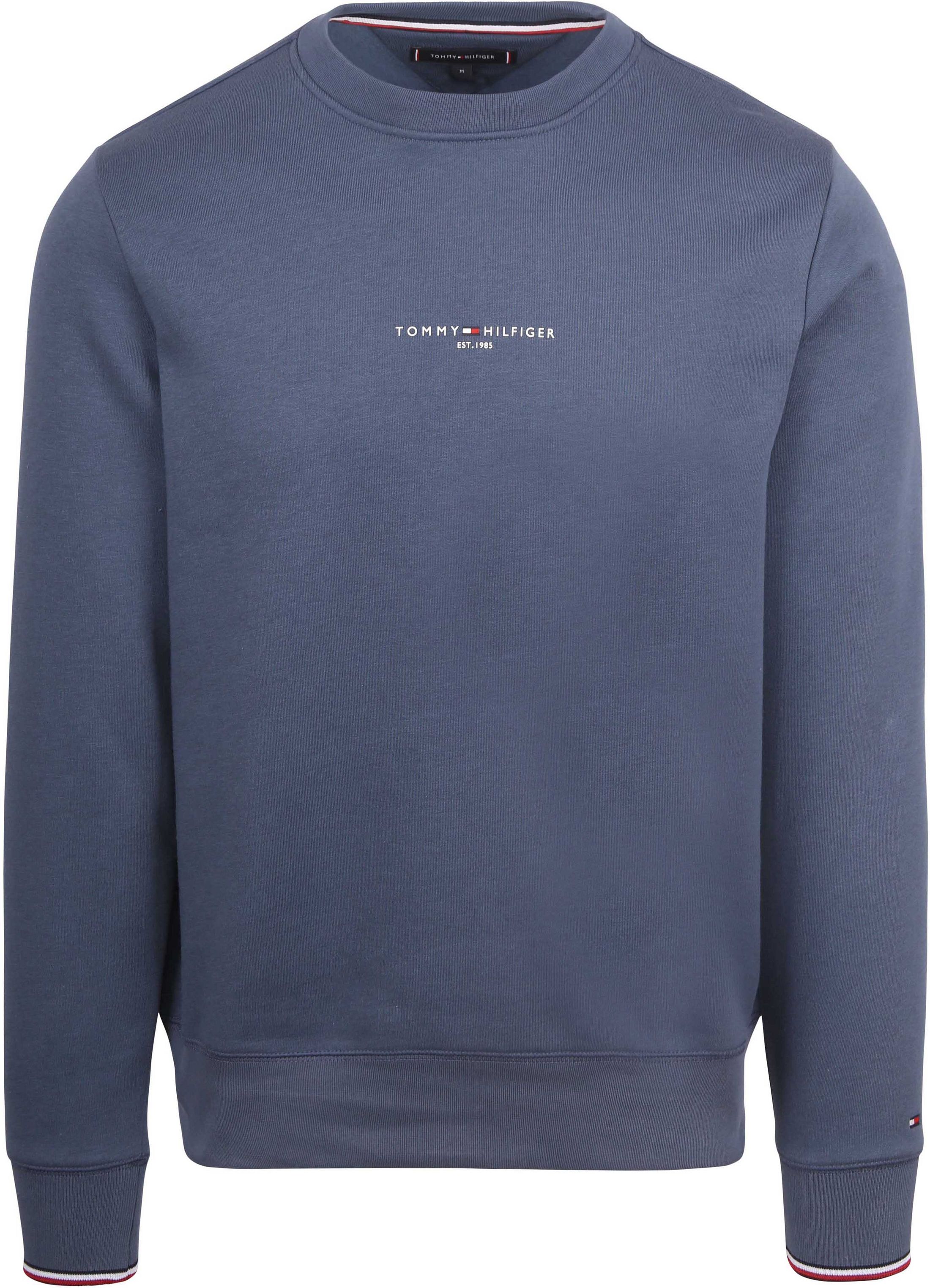 Tommy Hilfiger Sweater Logo Tipped Bleu Foncé commander en ligne | MW0MW33639-DBZ | Suitable Luxembourg