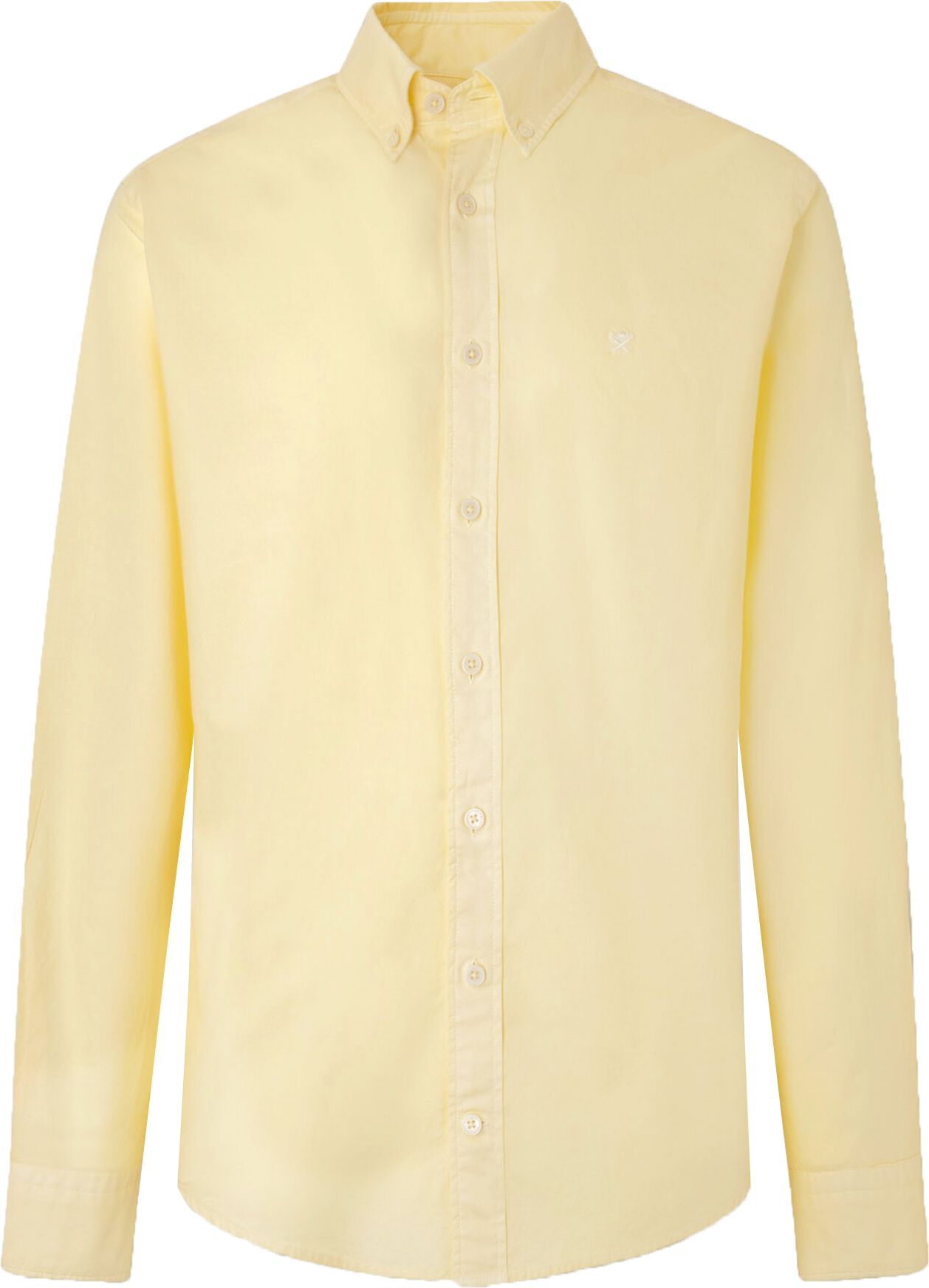 Hackett Skjorte Garment Dyed Gul HM309044-041