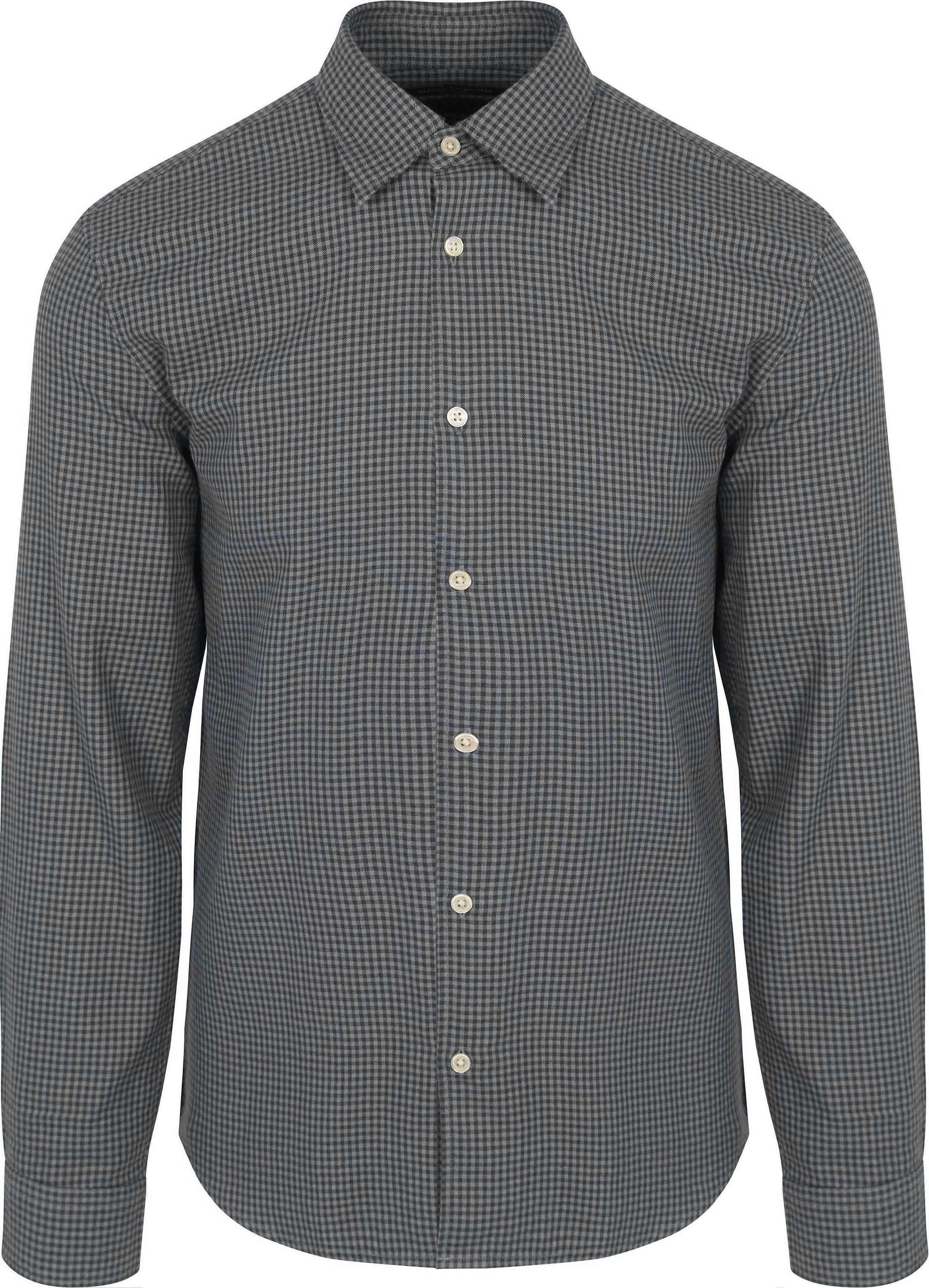 Køb Marc O'Polo Skjorte Med Ruder, Antracit M29732642118-D94 | Suitable