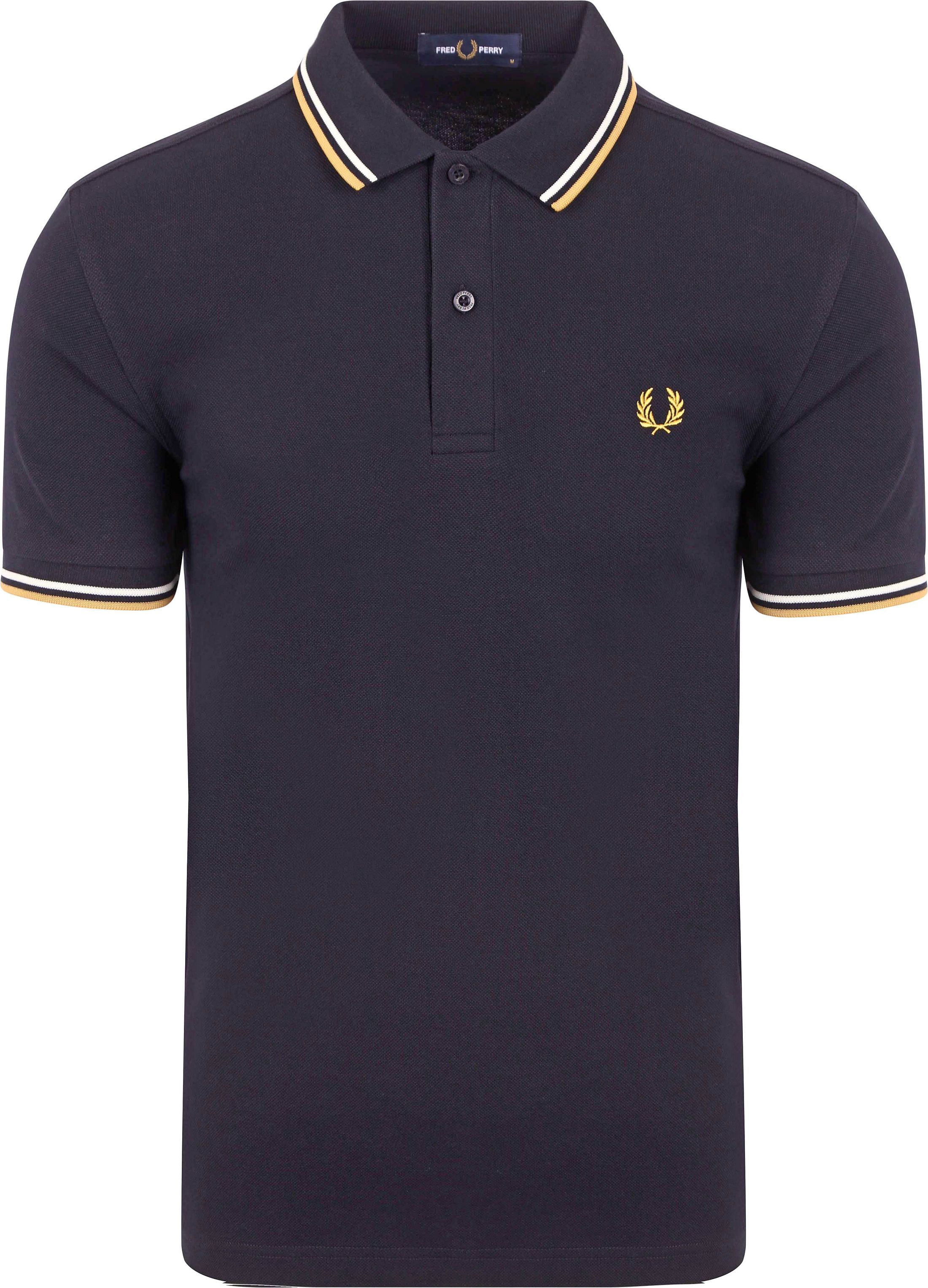 Fred Perry poloen M3600 i Navy W53 M3600-W53