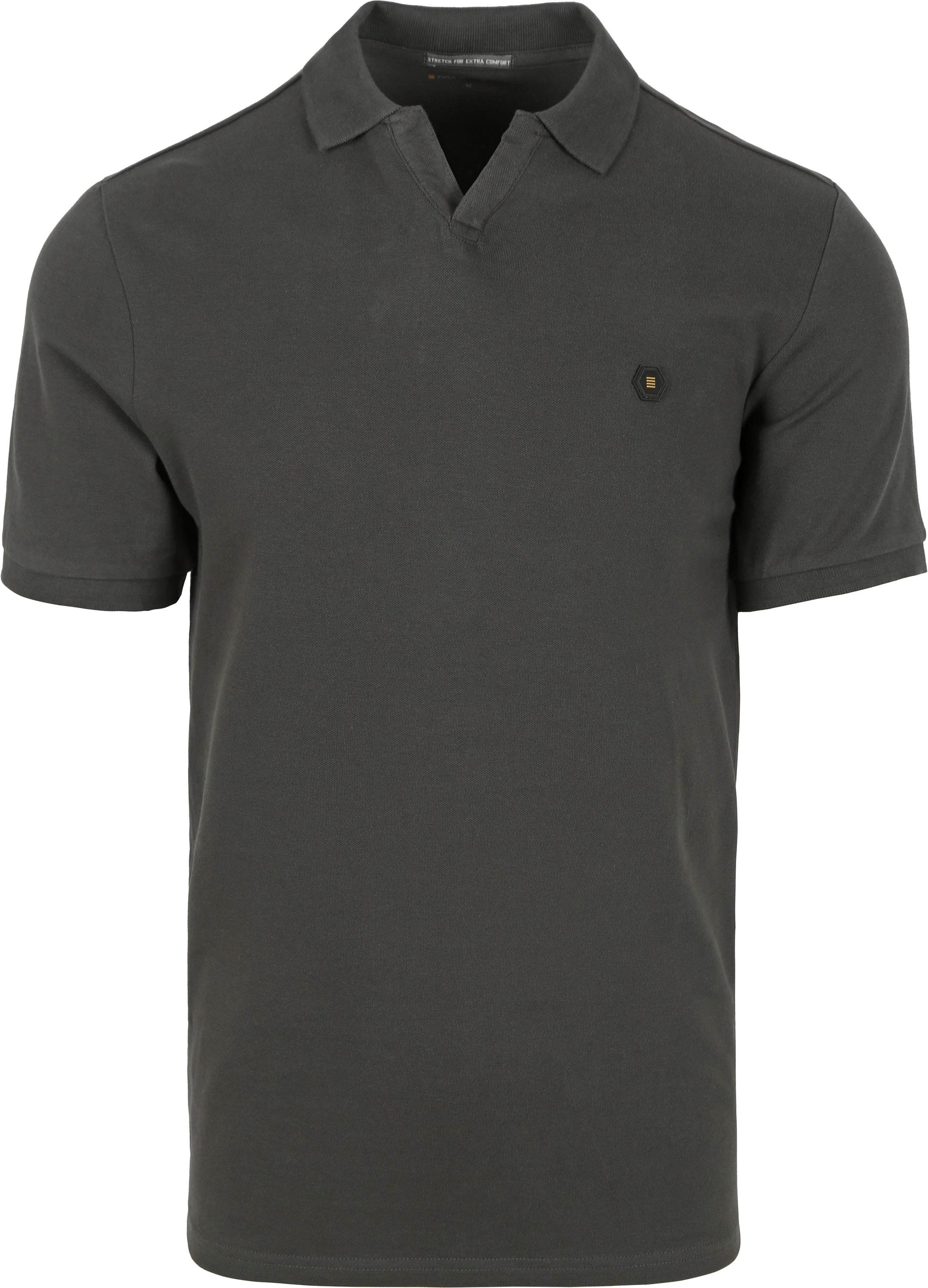 No Excess Poloshirt Riva Solid Antraciet 23390361-124 kopen | Suitable