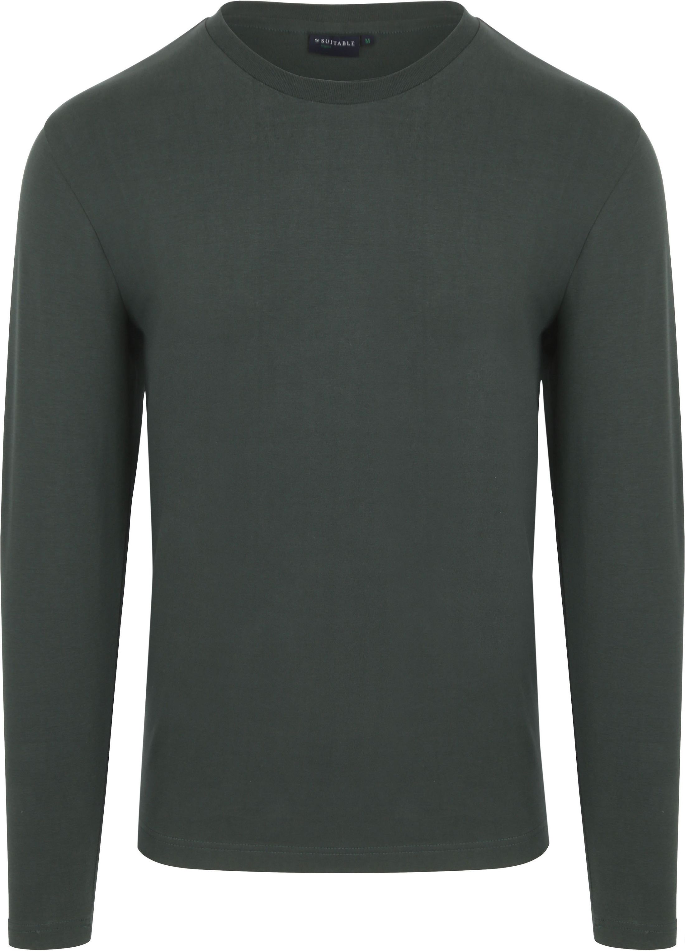 Køb Suitable Respect langærmet heavy T-shirt mørkegrøn RSP-24LST-HEAVY-DG | Suitable