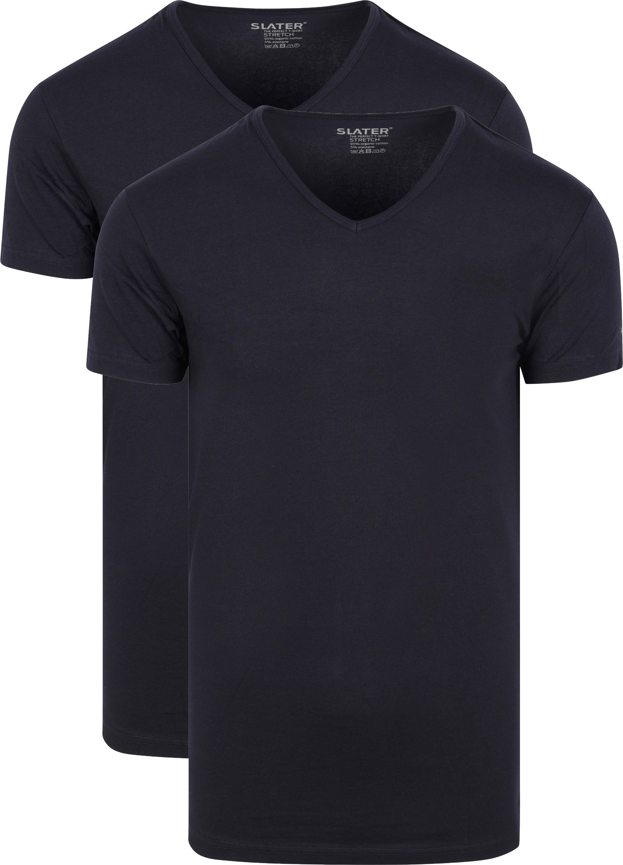 Slater Camiseta Azul 6610 2-pack