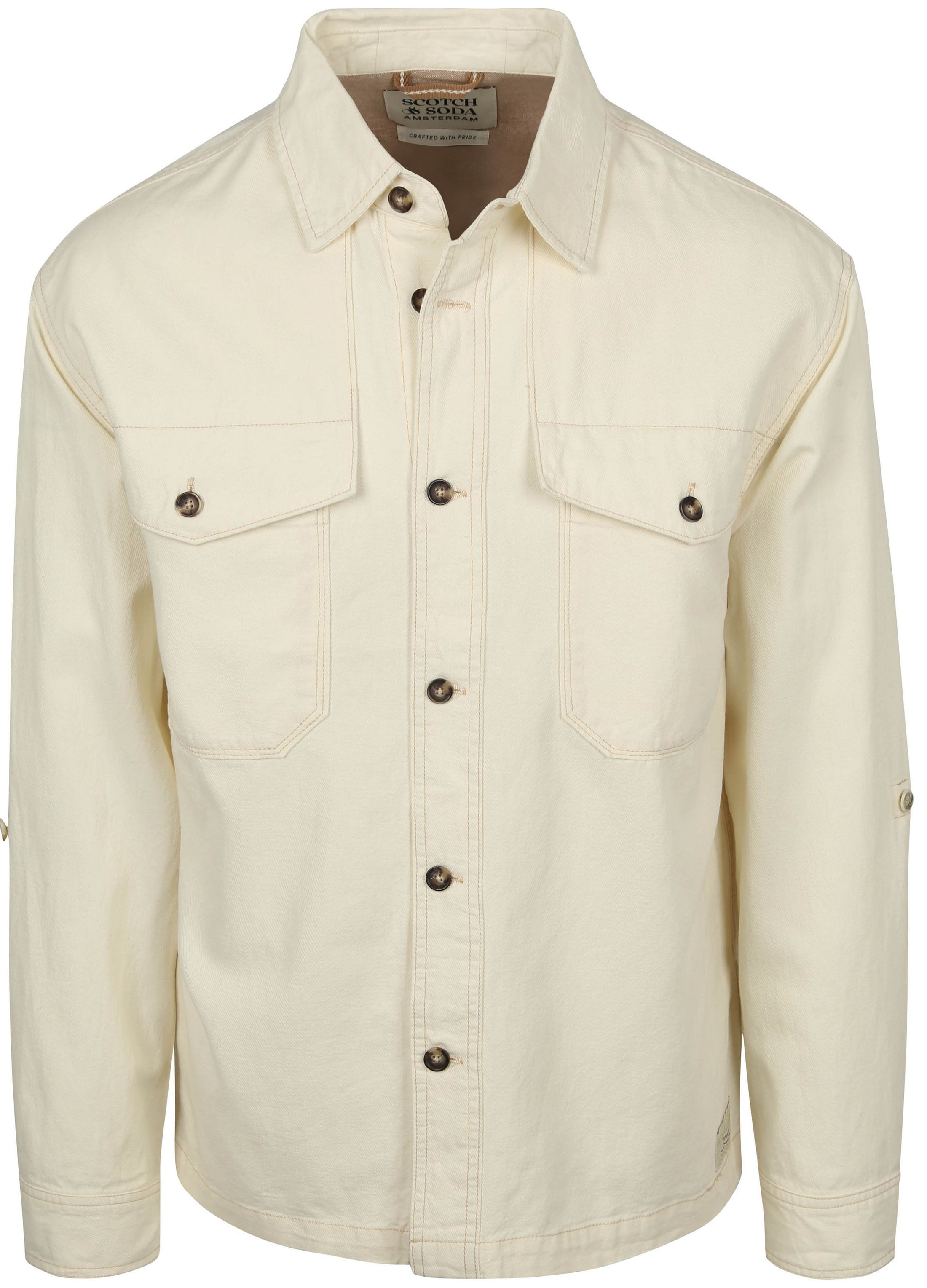 Scotch and Soda Overshirt Cotton Linen Ecru 182133-270 order online | Suitable