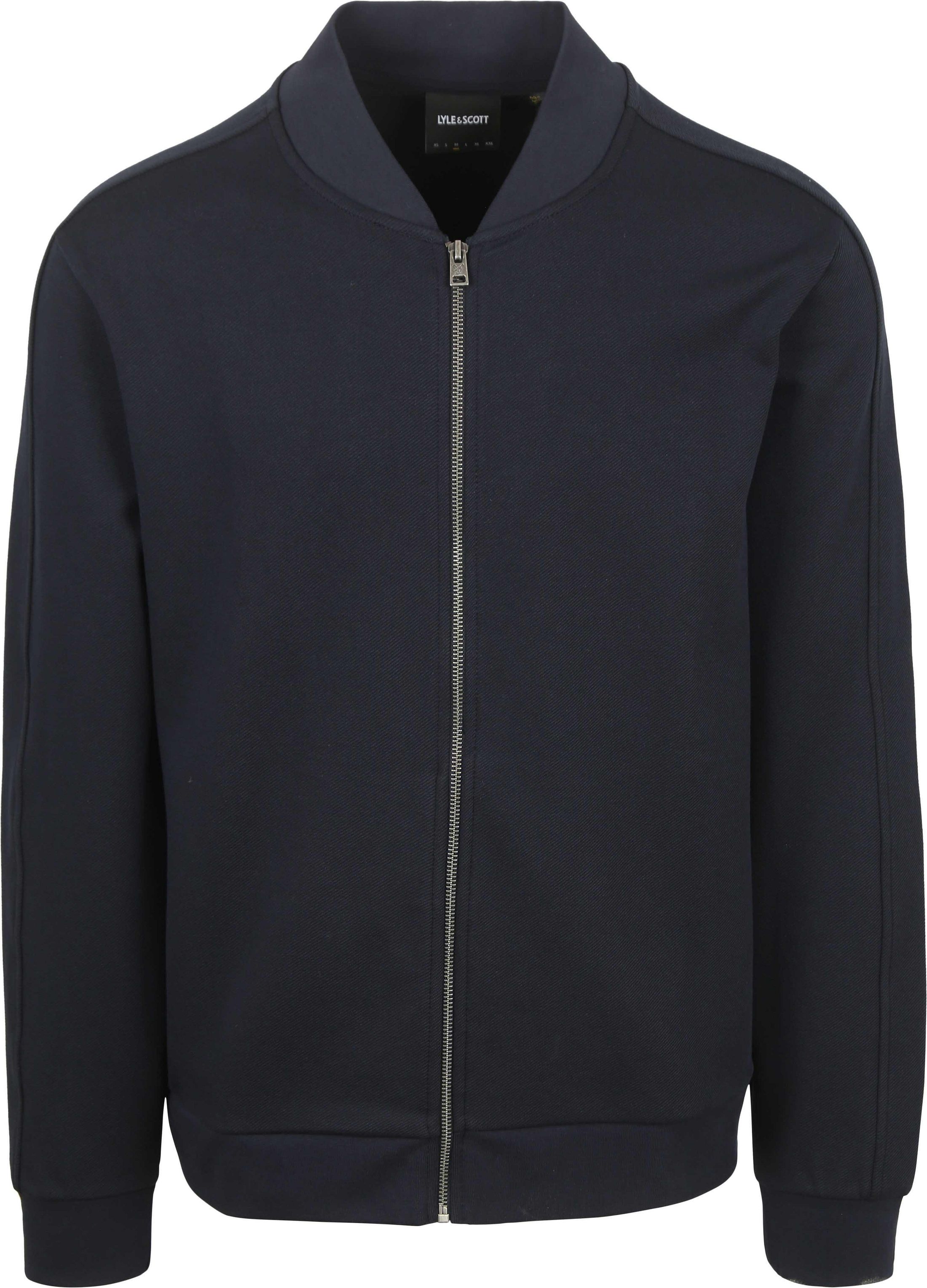 Lyle & Scott Cardigan Bomber Dark Navy ML2289V-Z271 kopen | Suitable