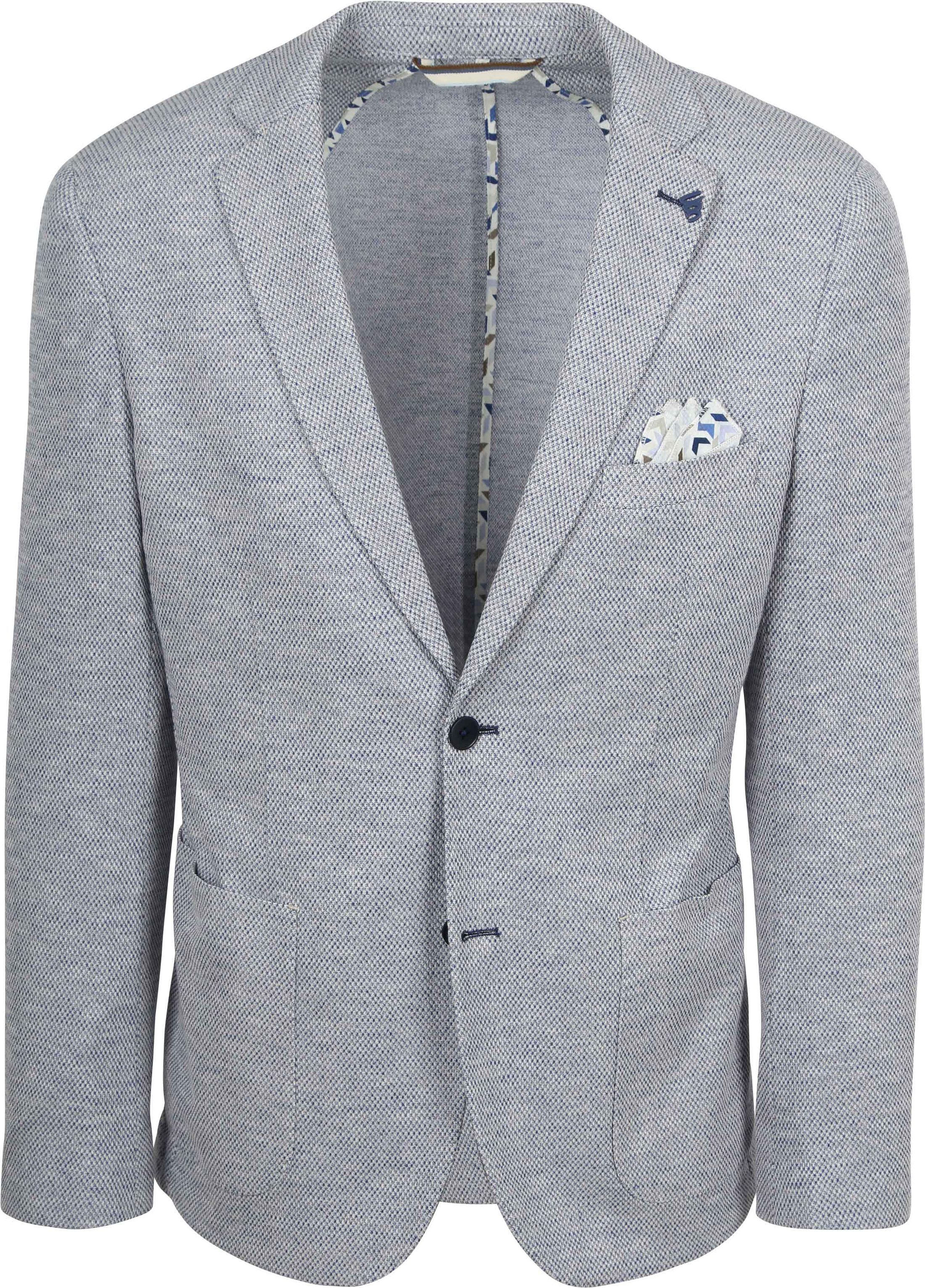 R2 Amsterdam Blazer Maille Bleu 132.JACKET.001-014 commander en ligne | Suitable