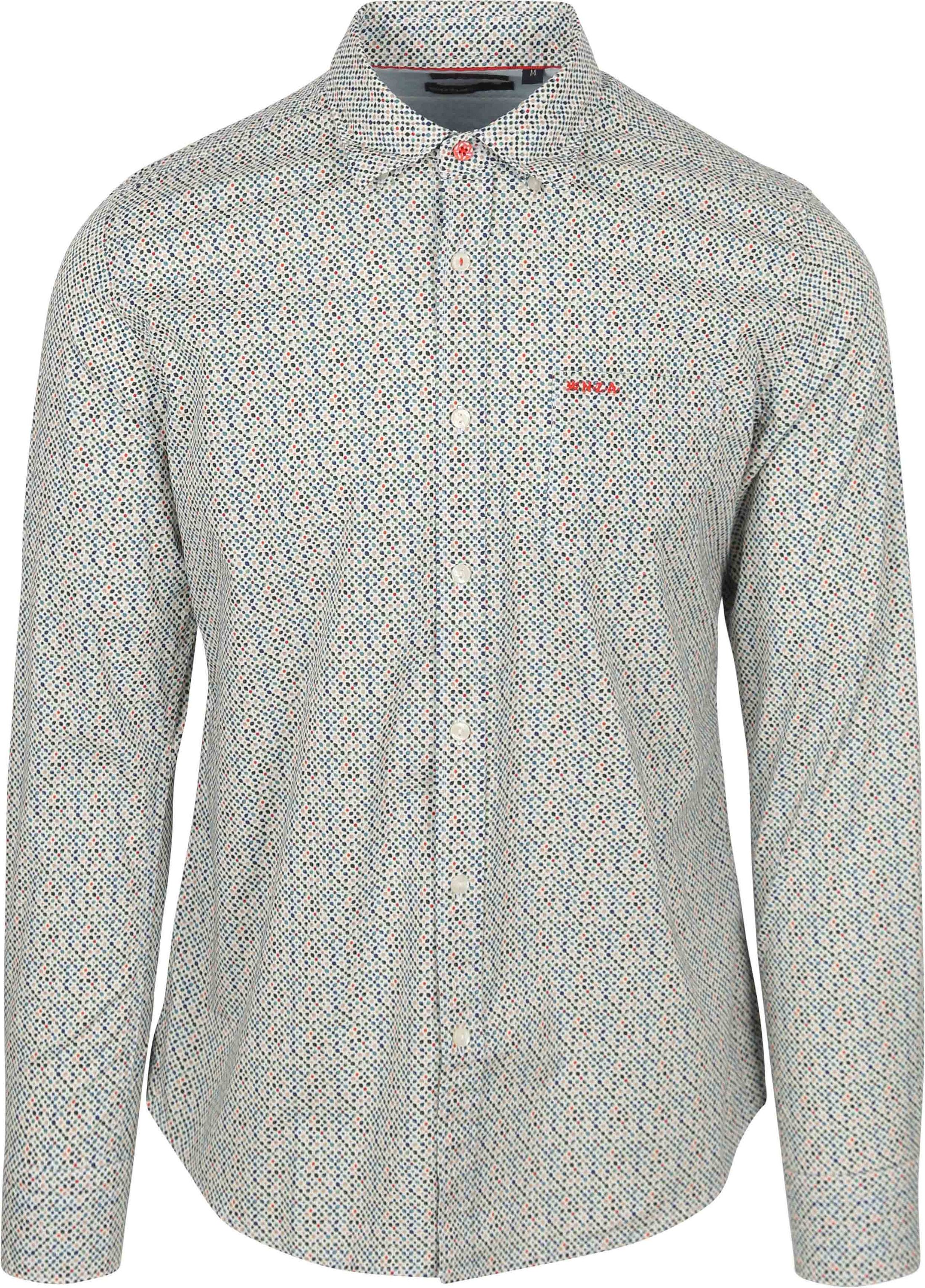 NZA Skjorte Kayson Print Multifarge 25AN520-1788