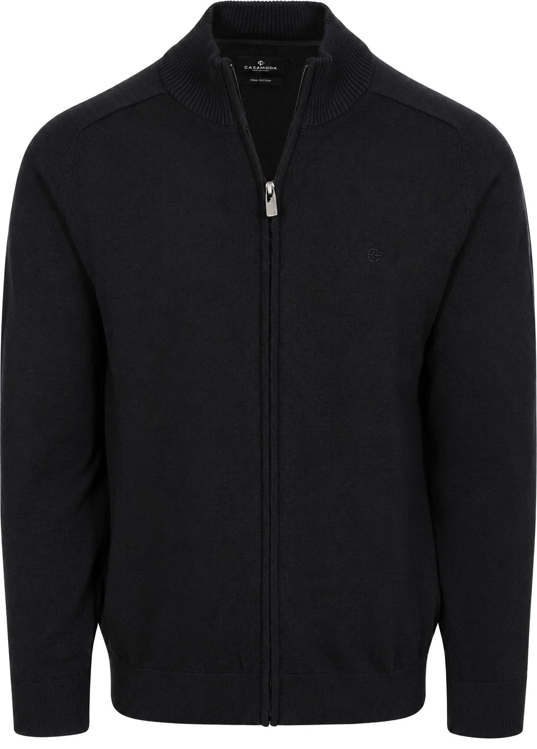 CASAMODA Cardigan Zippé Noir 004450-800 commander en ligne | Suitable