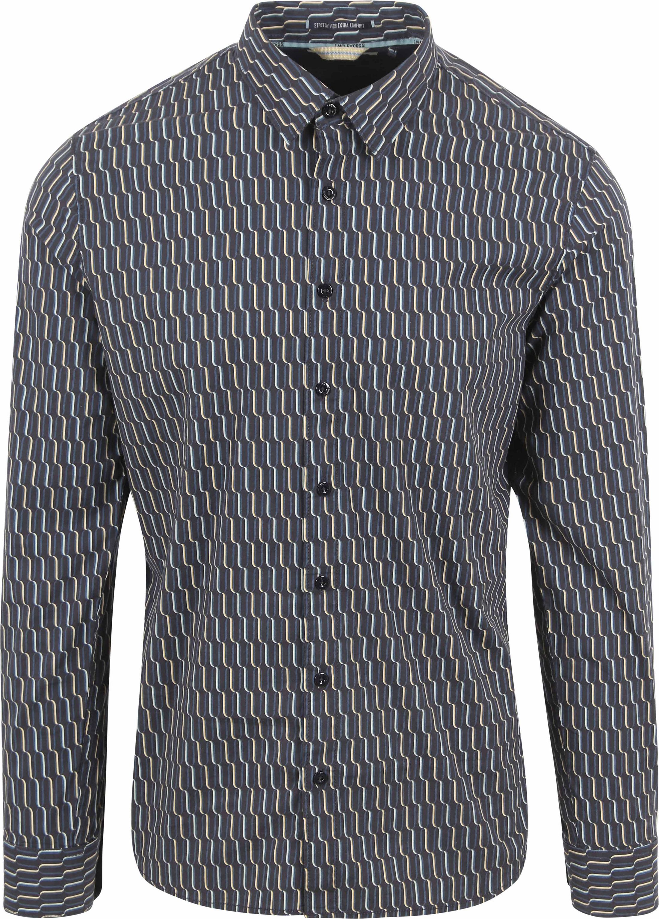 No Excess Hemd mit Musterdruck Navy kaufen | 25430711-020 | Suitable
