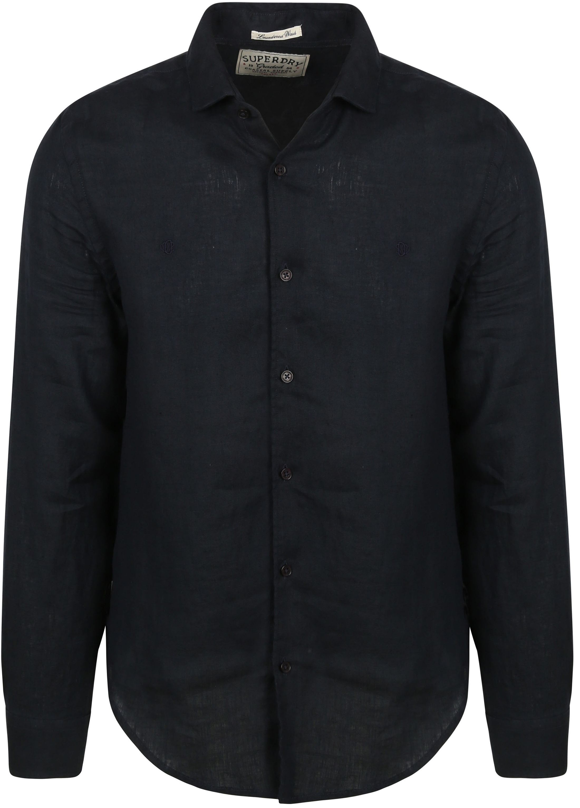 Superdry Chemise Riviera Lin Classique Eclipse Bleu Marine commander en ligne | M4011103A-98T | Suitable Luxembourg