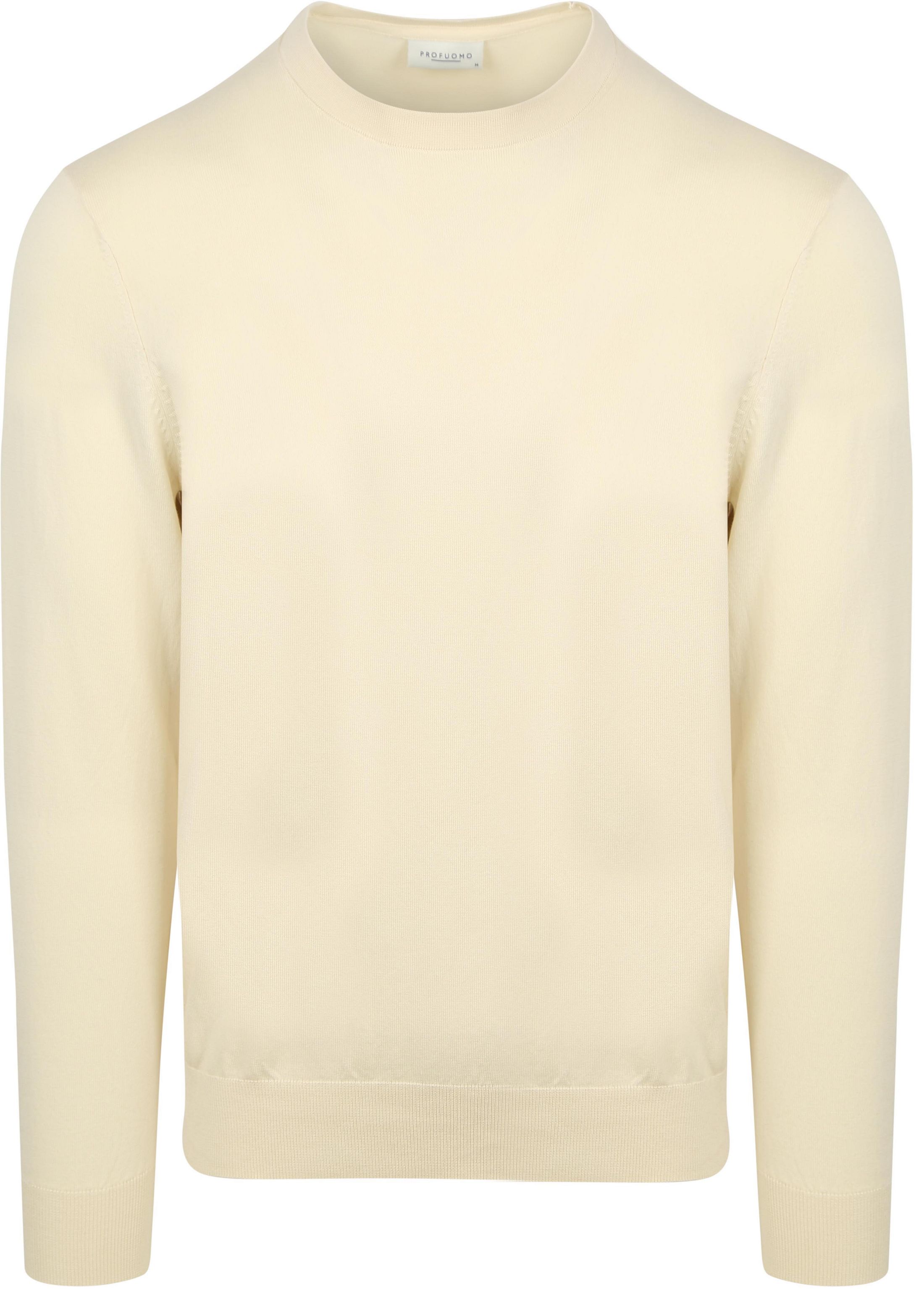 Profuomo Tröja Luxury Off White PP2J00008D-E