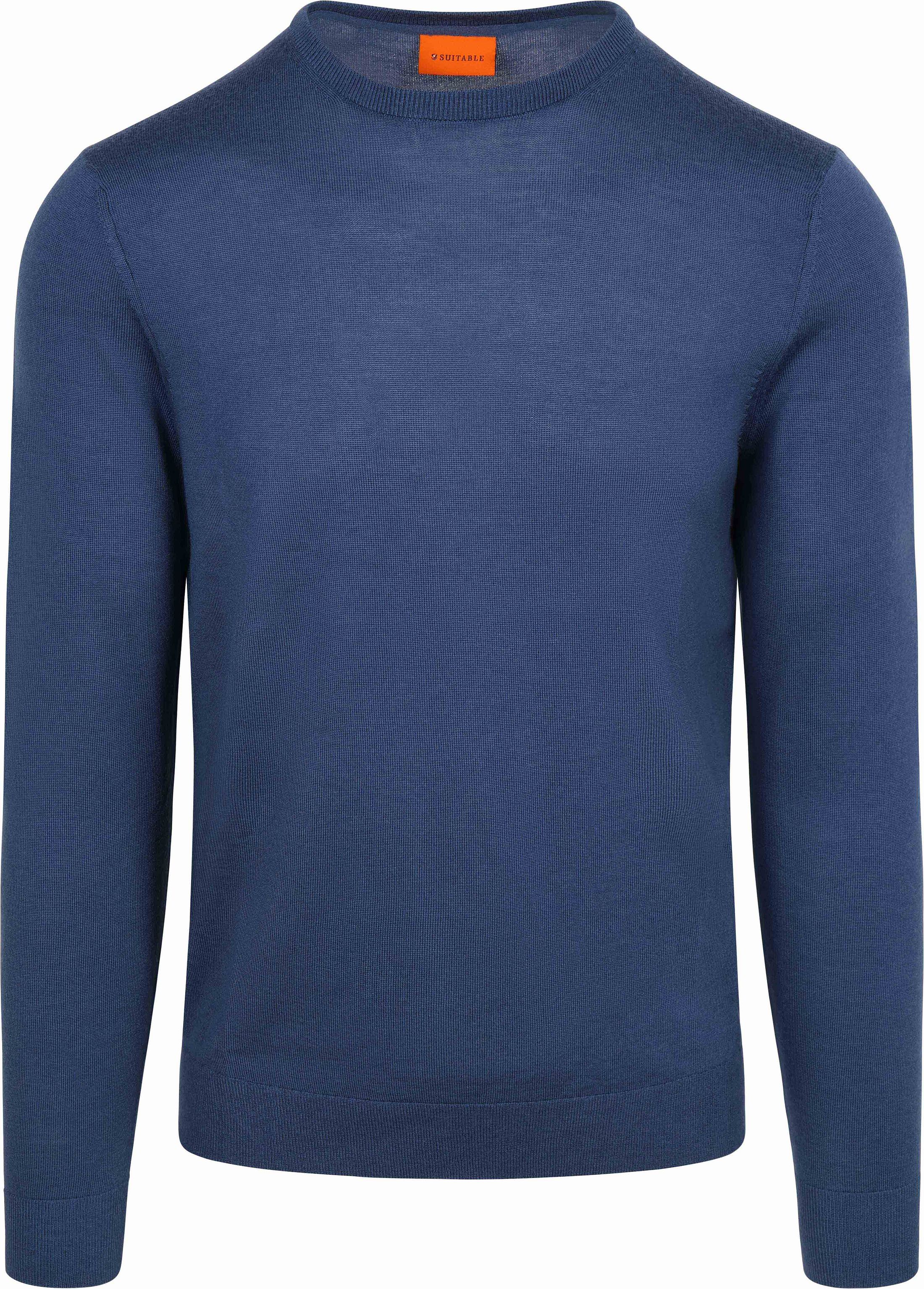 Køb Suitable Merino Pullover Royalblå PU-MRI-O-26-DR | Suitable