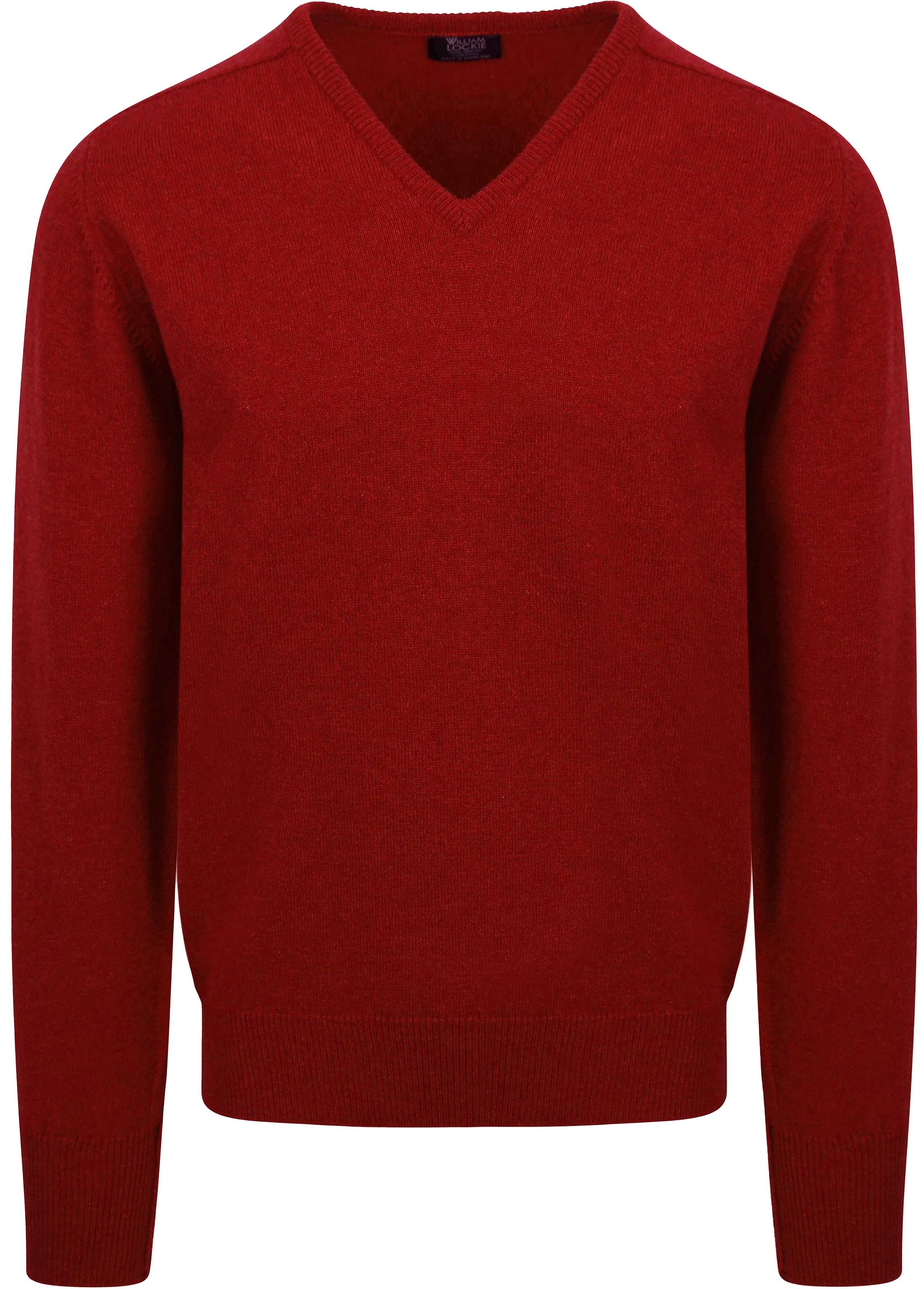 William Lockie Pullover i Lammuld V Poppy 7092DF-40 Poppy Melange