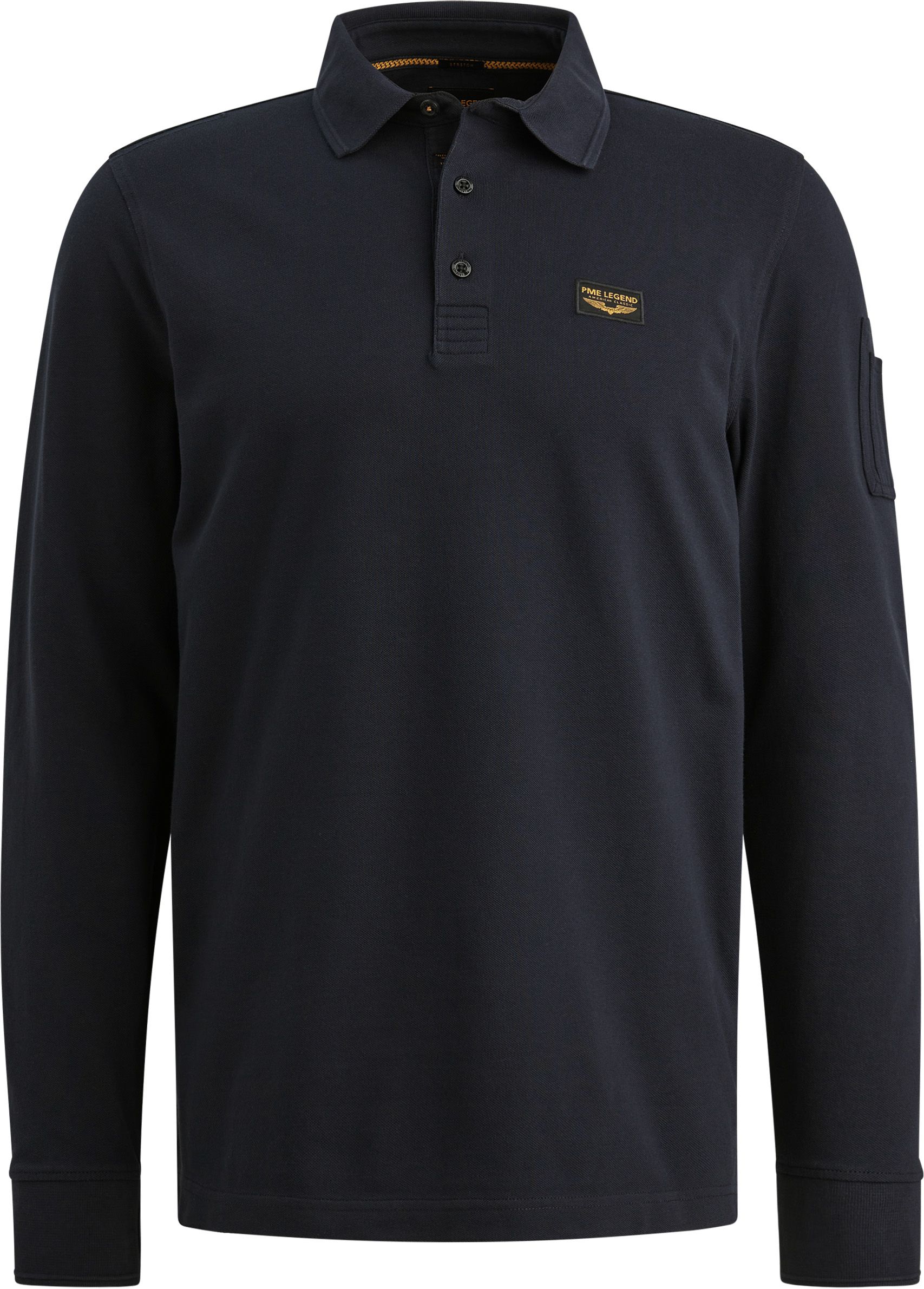 PME Legend Amerikansk Klassisk Langermet Poloskjorte Marineblå PPS2602899-5281 kjøp | Suitable