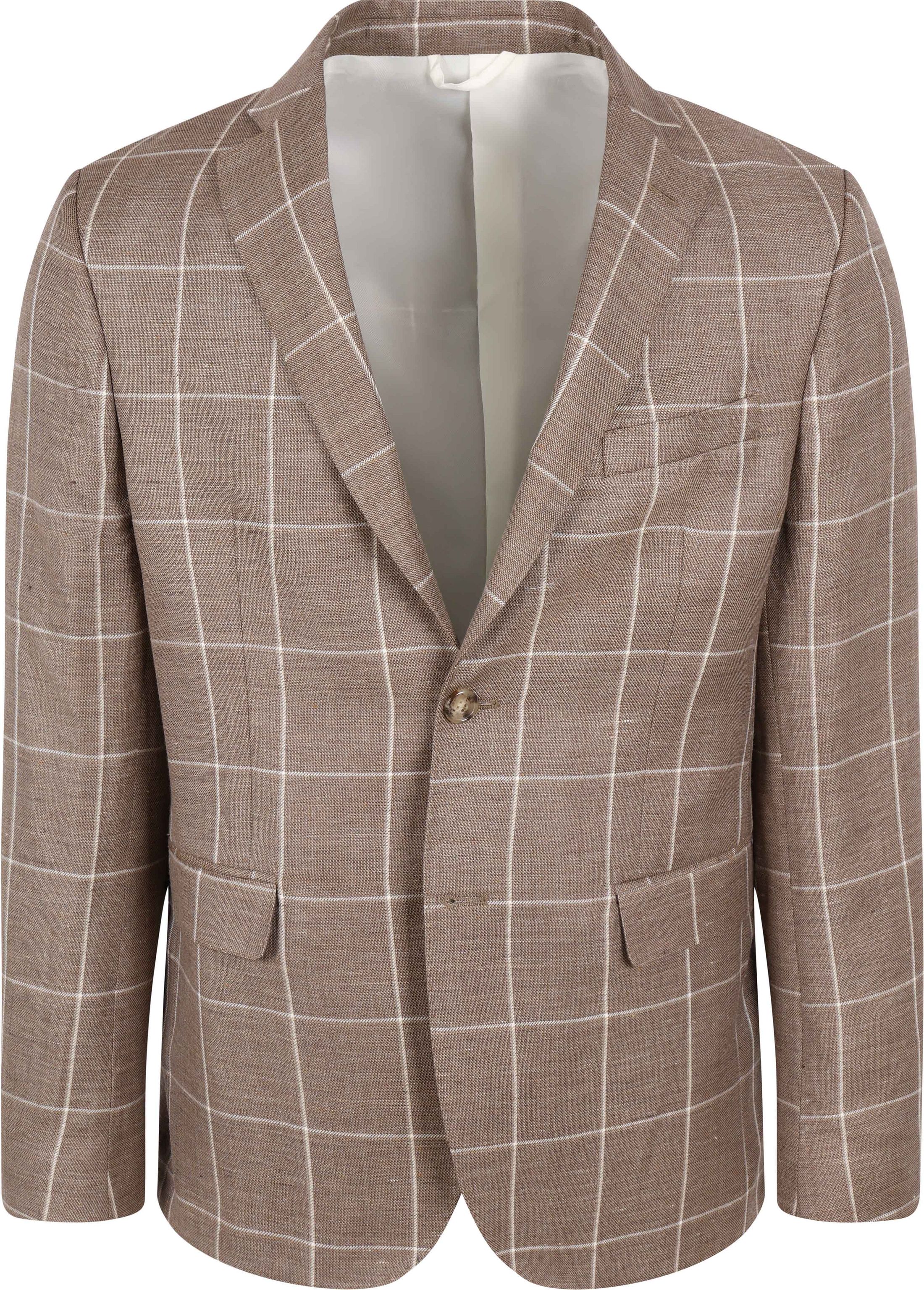 Steppin' Out Marynarka Brązowy BL-SO-CH-LINWOL-2601 brown 