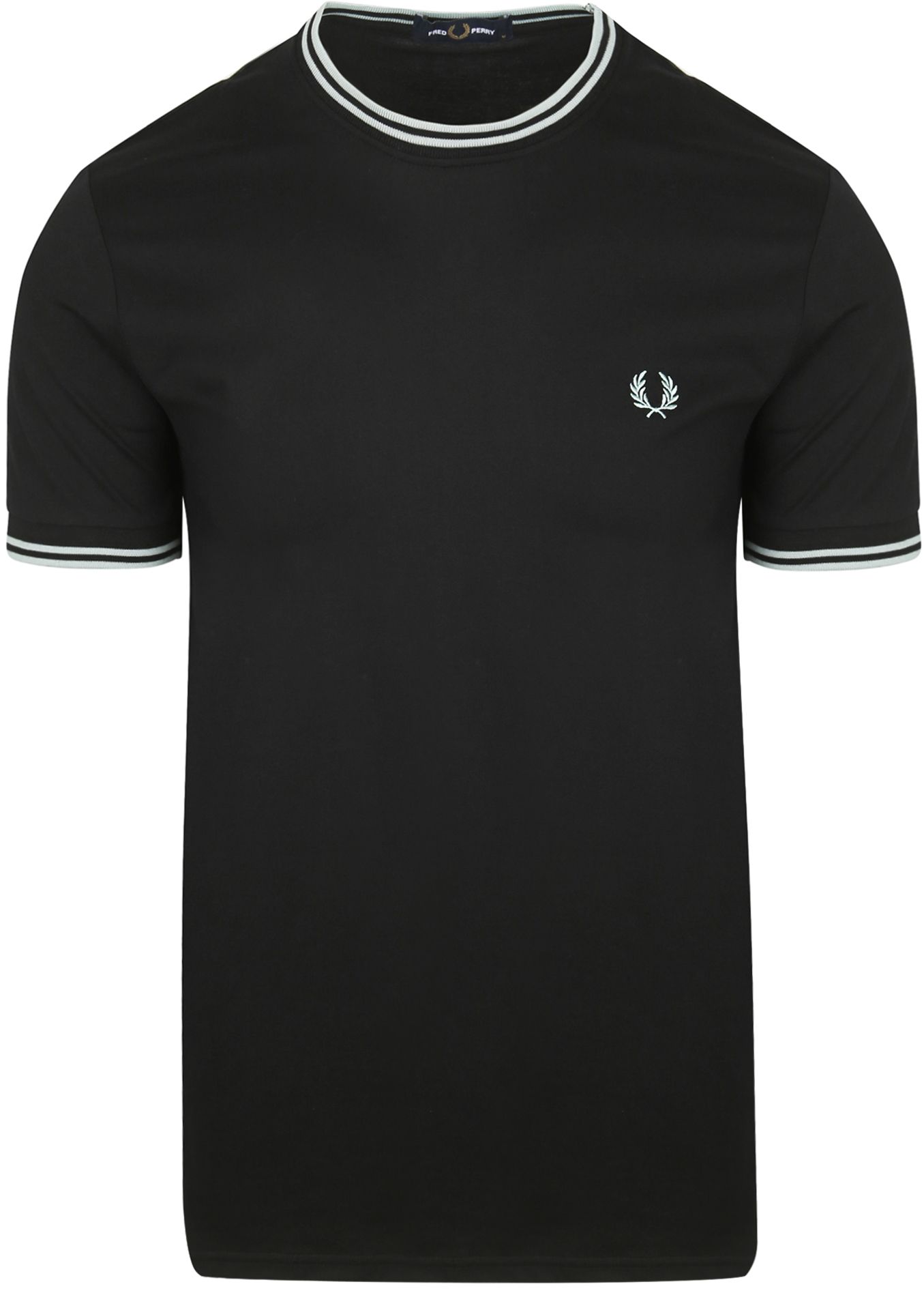 Køb Fred Perry M1588 Twin Tipped T-shirt Sort M1588-Q46 | Suitable
