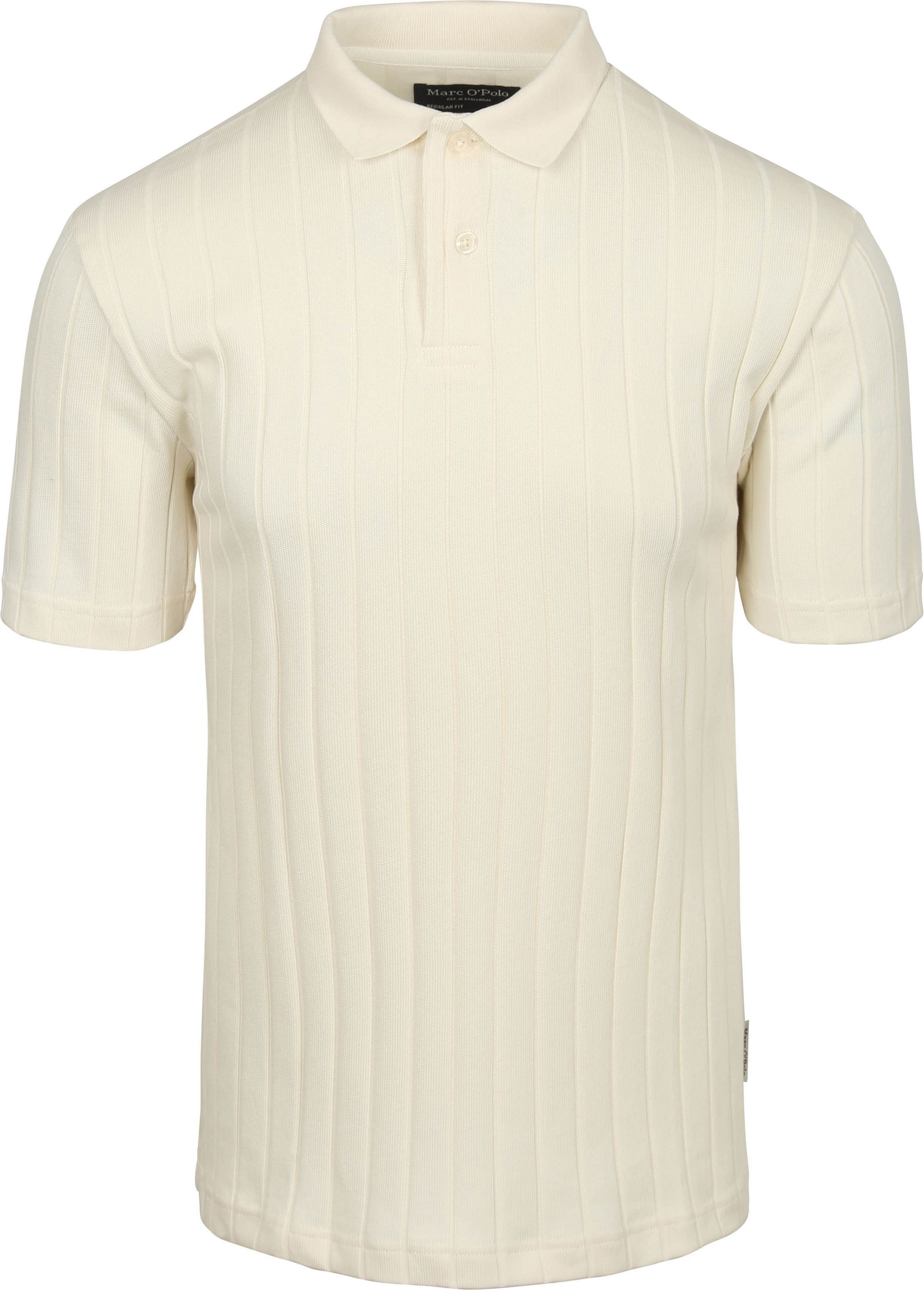 Marc O'Polo Knitted Poloshirt Rib Structure Off White 522227153014-101 kaufen | Suitable
