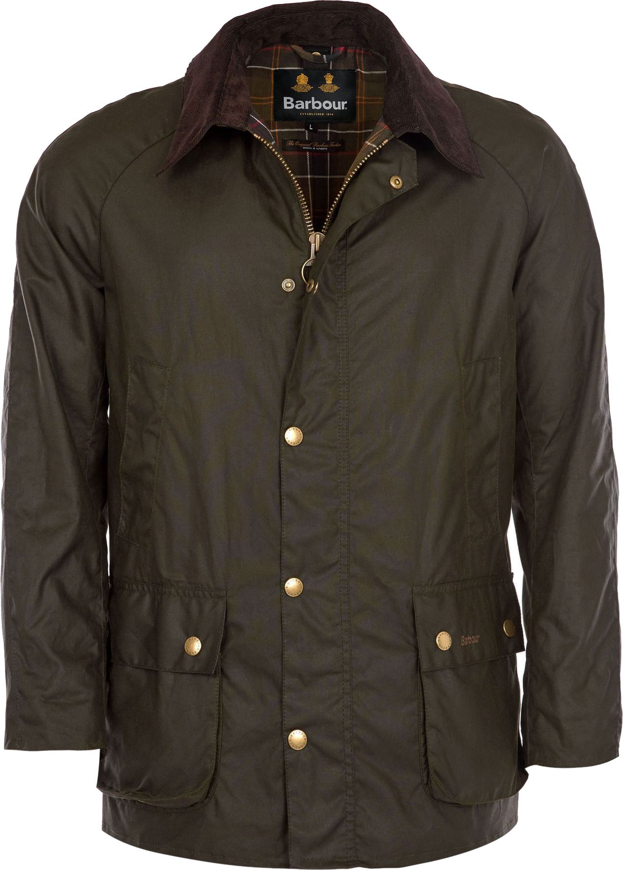 Barbour Ashby Voksfrakk Oliven MWX0339-OL71