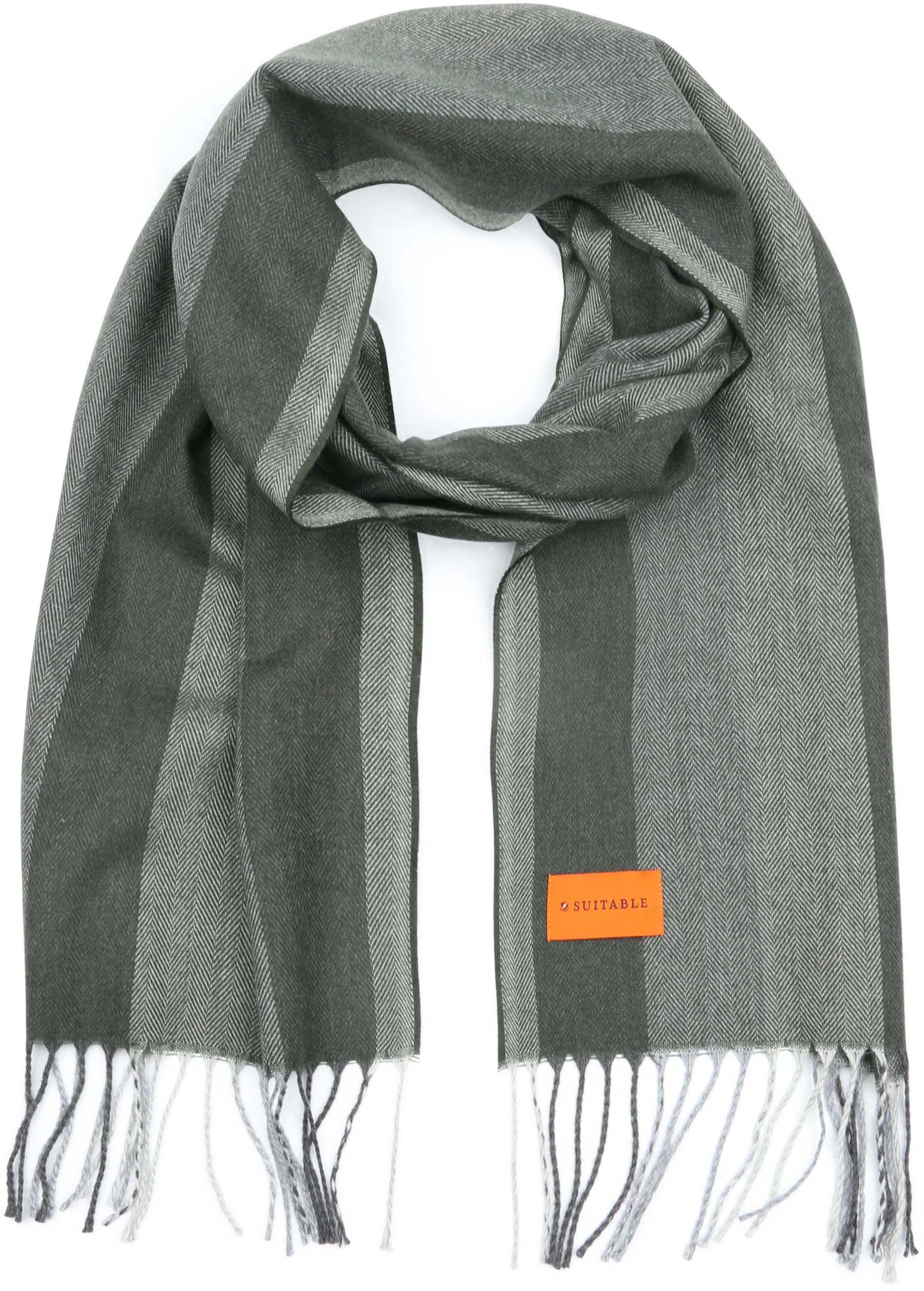 Geeigneter Herrenschal Softfeel Herringbone Grün SC-SOFTFEEL-STBL-25.04 kaufen | Suitable