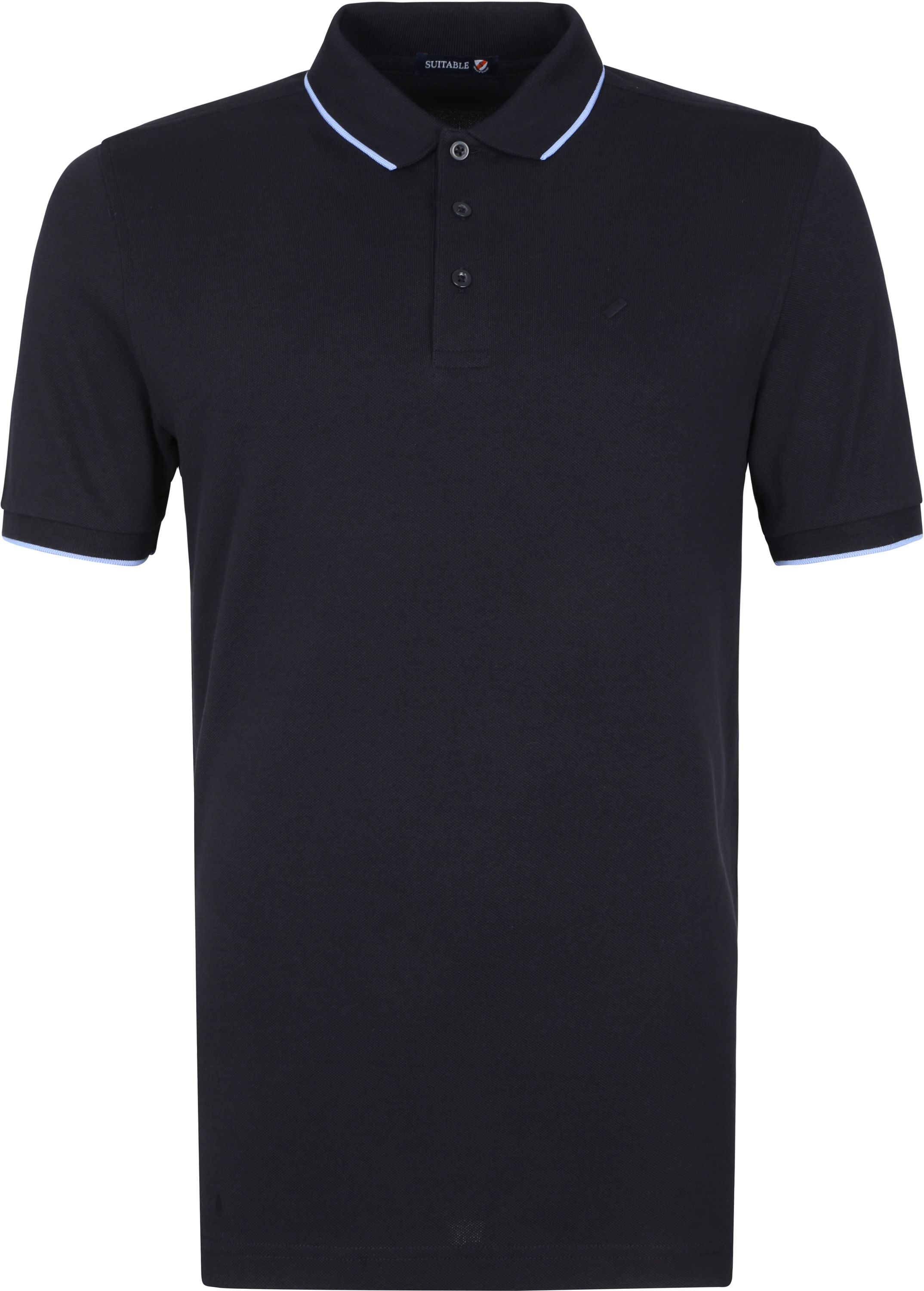 Køb Suitable Polo Tip Ferry Marineblå 210055-20S-5 Dark Navy | Suitable