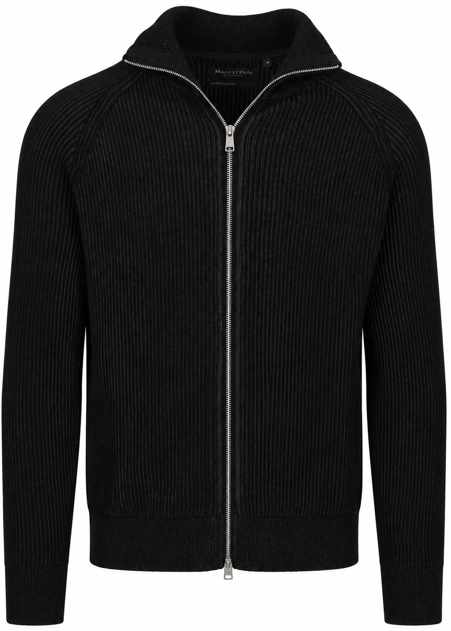 Marc O'Polo Strickjacke Zip Schwarz 5000011985-0093 kaufen | Suitable