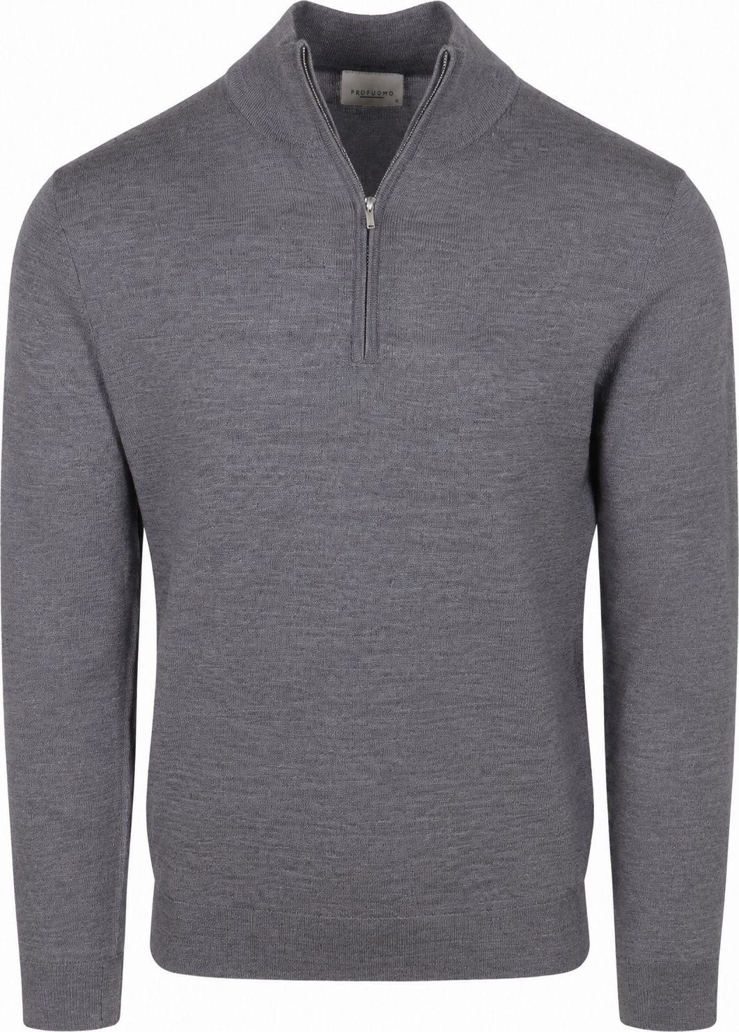 Profuomo Half Zip Pullover Merino Wool Grey PP2J00014B-C3 order online | Suitable
