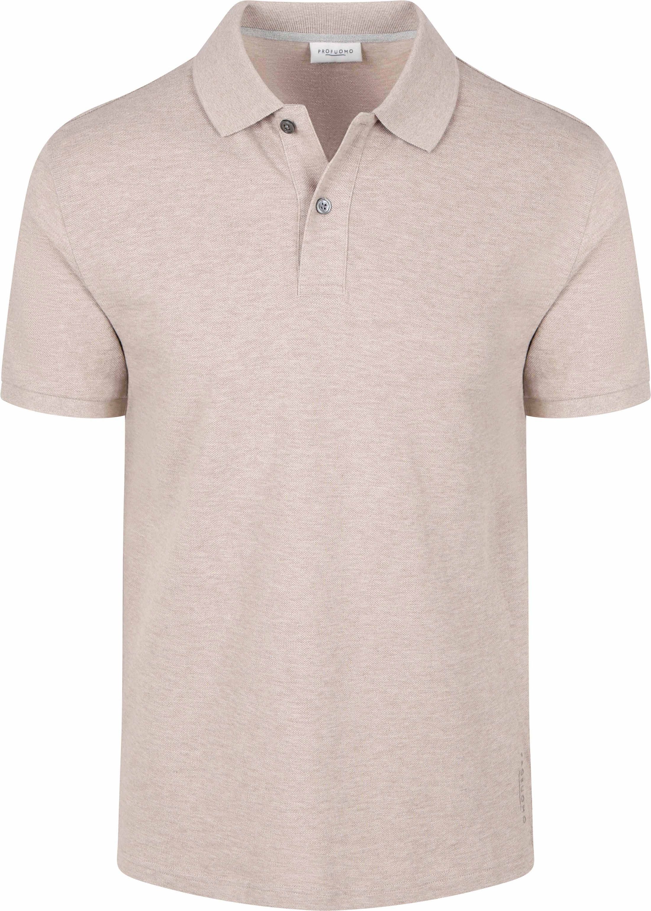 Køb Profuomo Piqué Poloshirt Beige  | Suitable