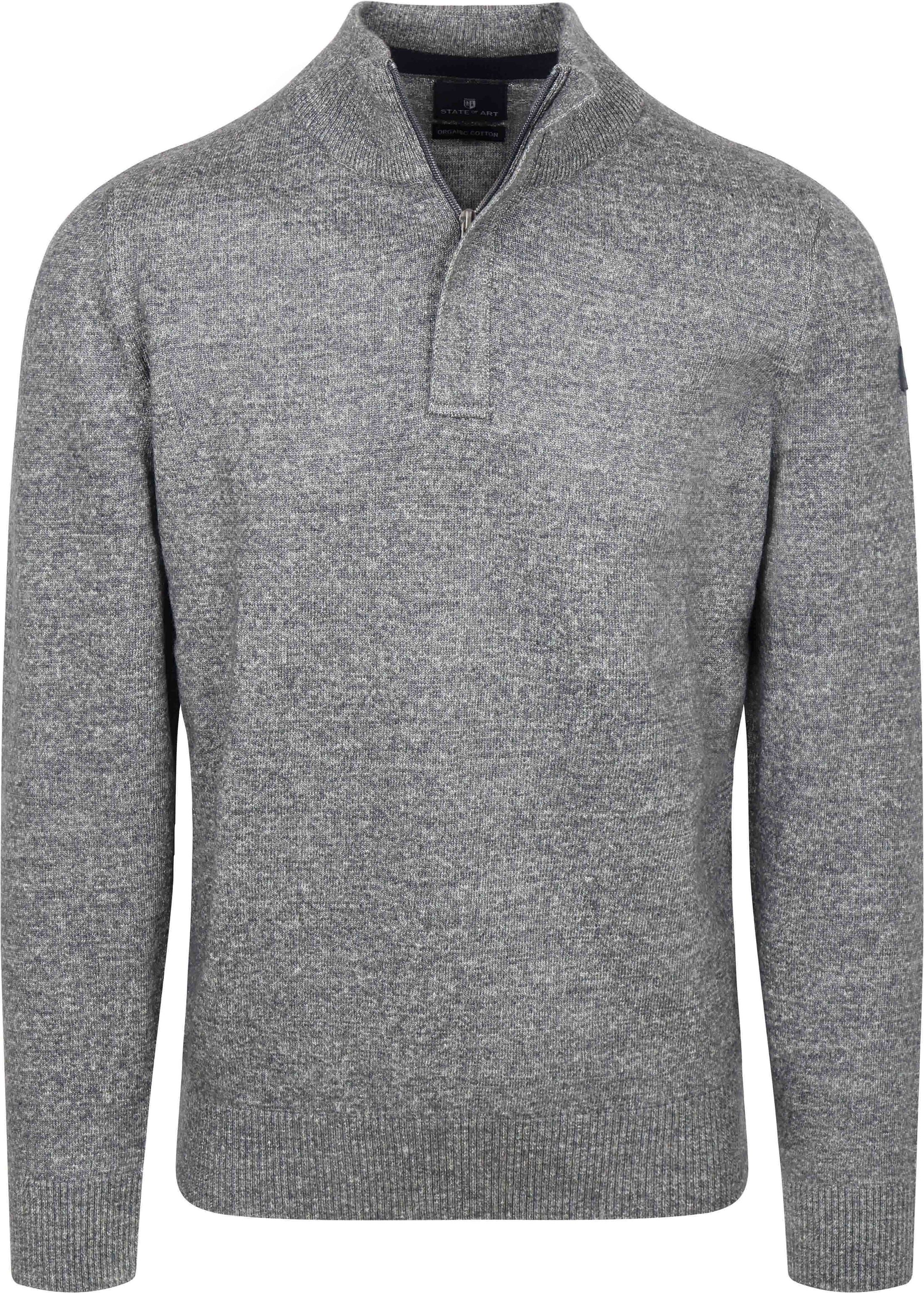 Køb State Of Art Pullover Sportzip Mørkeblå 13126077-5919 | Suitable