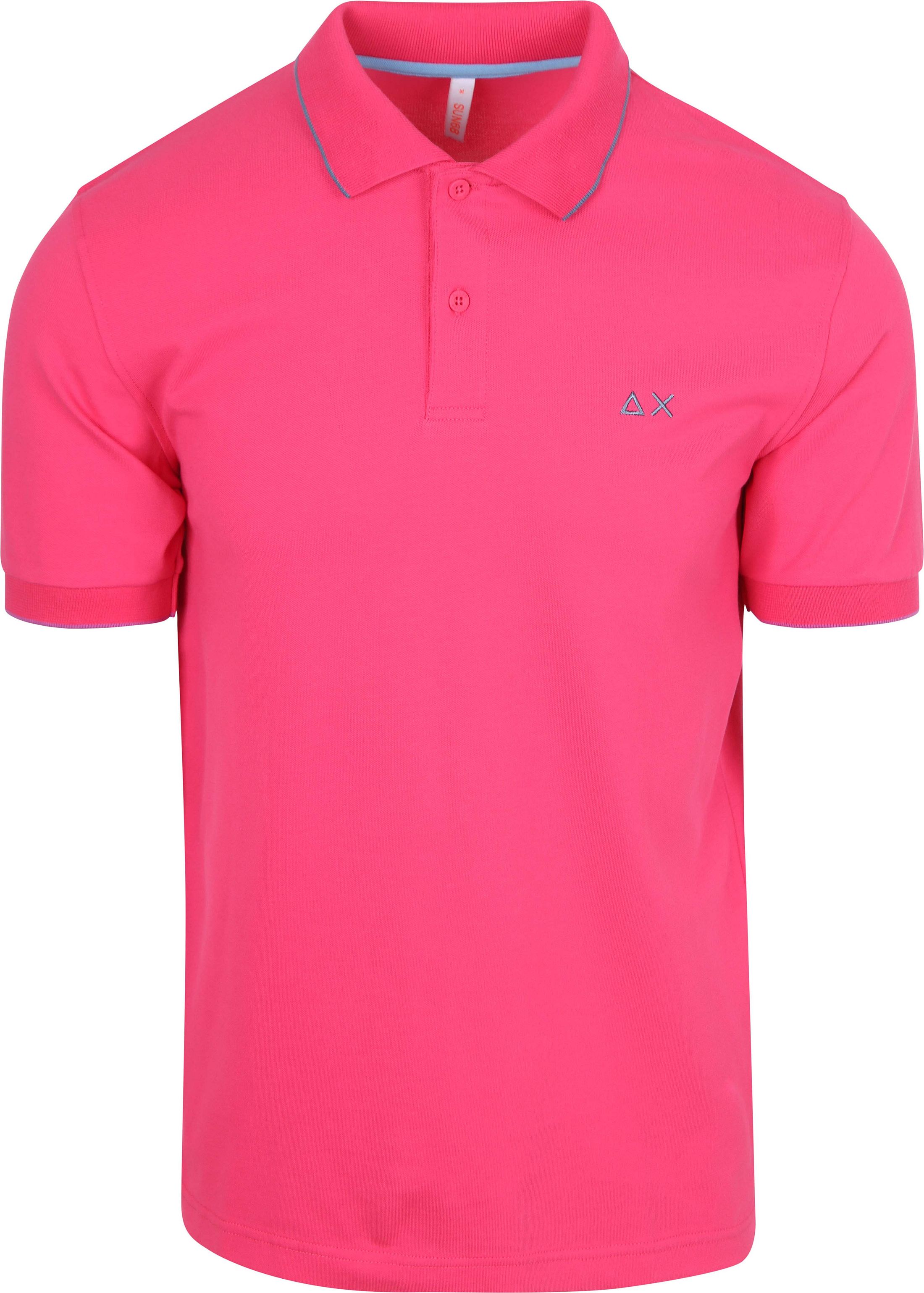 Sun68 Pikétröja med smårandig krage Rosa A35110-20 köp | Suitable