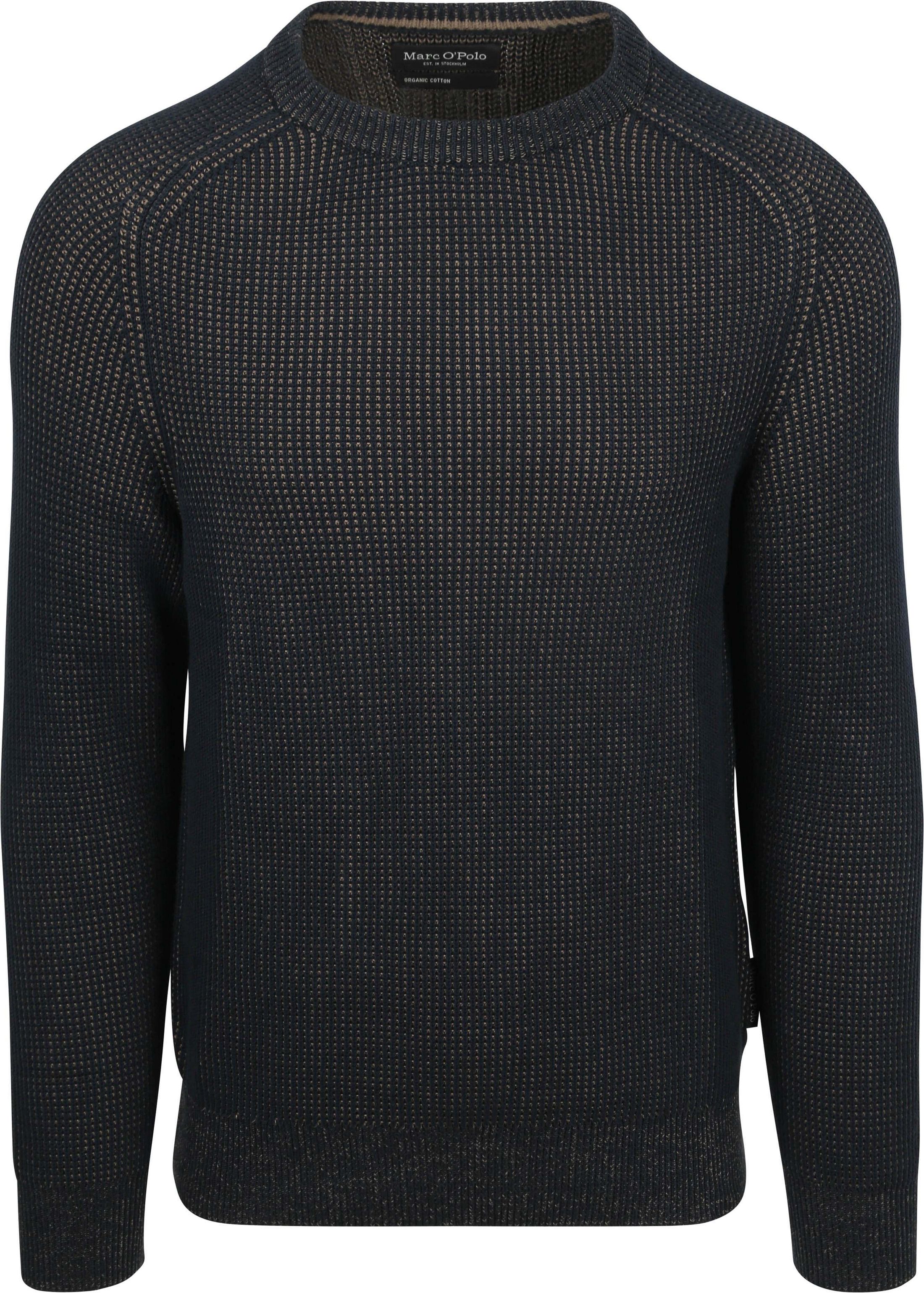 Marc O'Polo genser Structured Bi-Farget Marineblå 5000010778-4131 + M20502260204-898