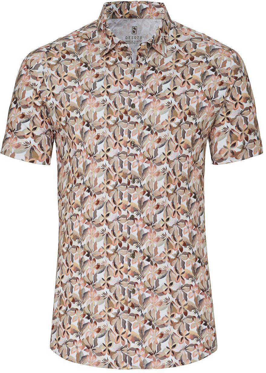 Desoto Short Sleeve Jersey Shirt Print Beige order online | 73132-3-135 | Suitable Slovakia