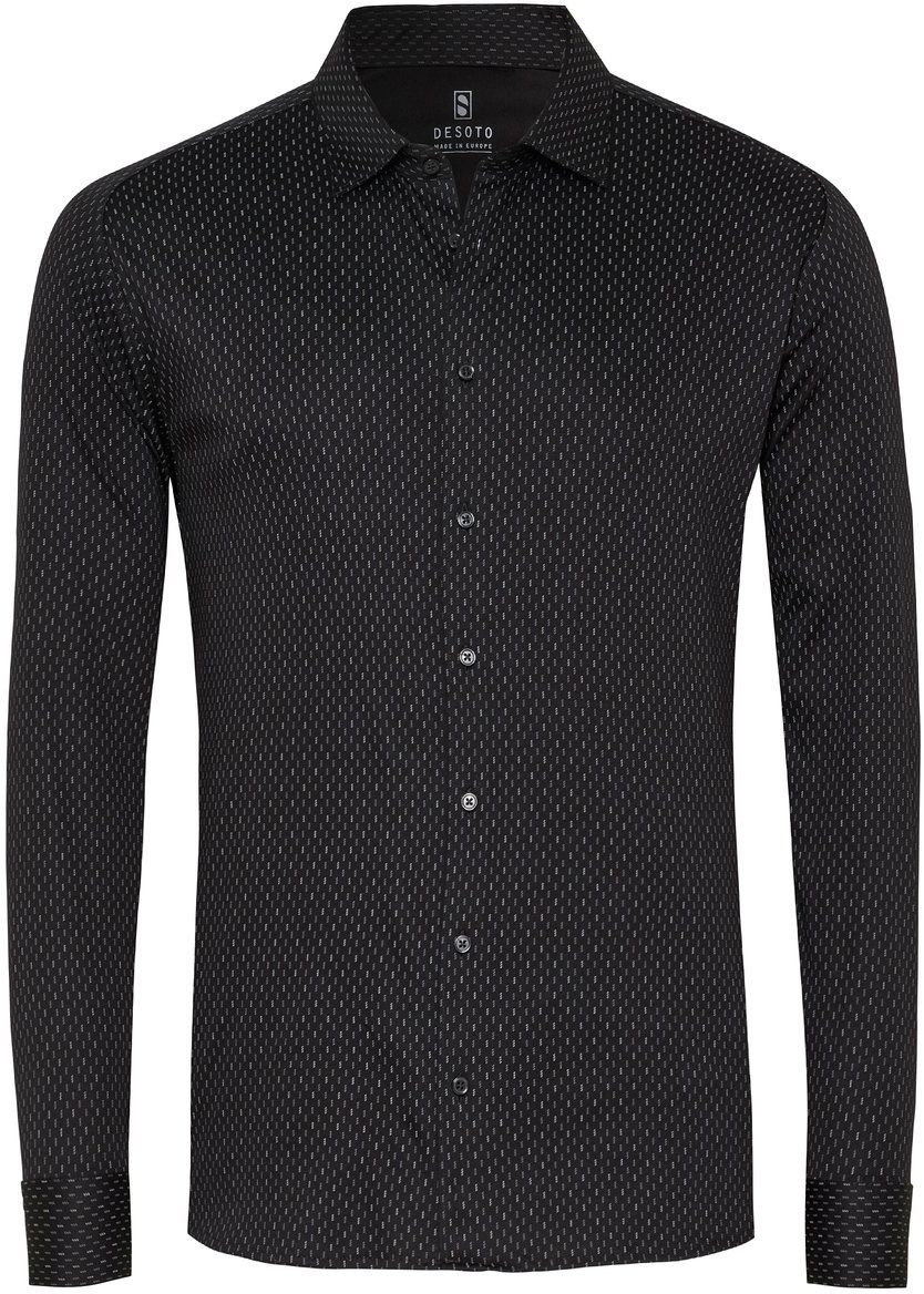 DESOTO Hemd Druck Structure Schwarz kaufen | 78428-3-922 | Suitable