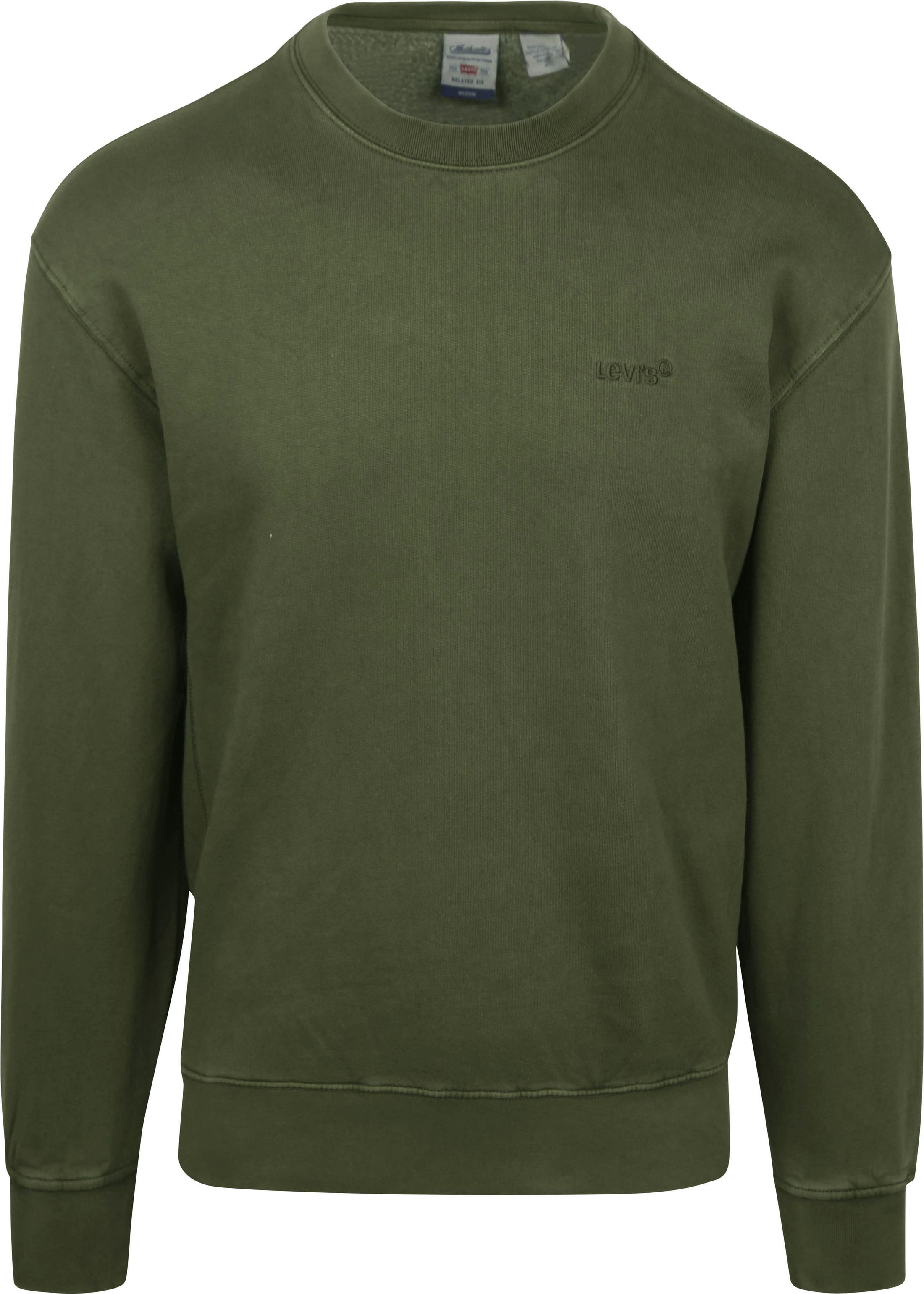 Levi's Sweater Authentic Logo Olivengrøn A9244-0020