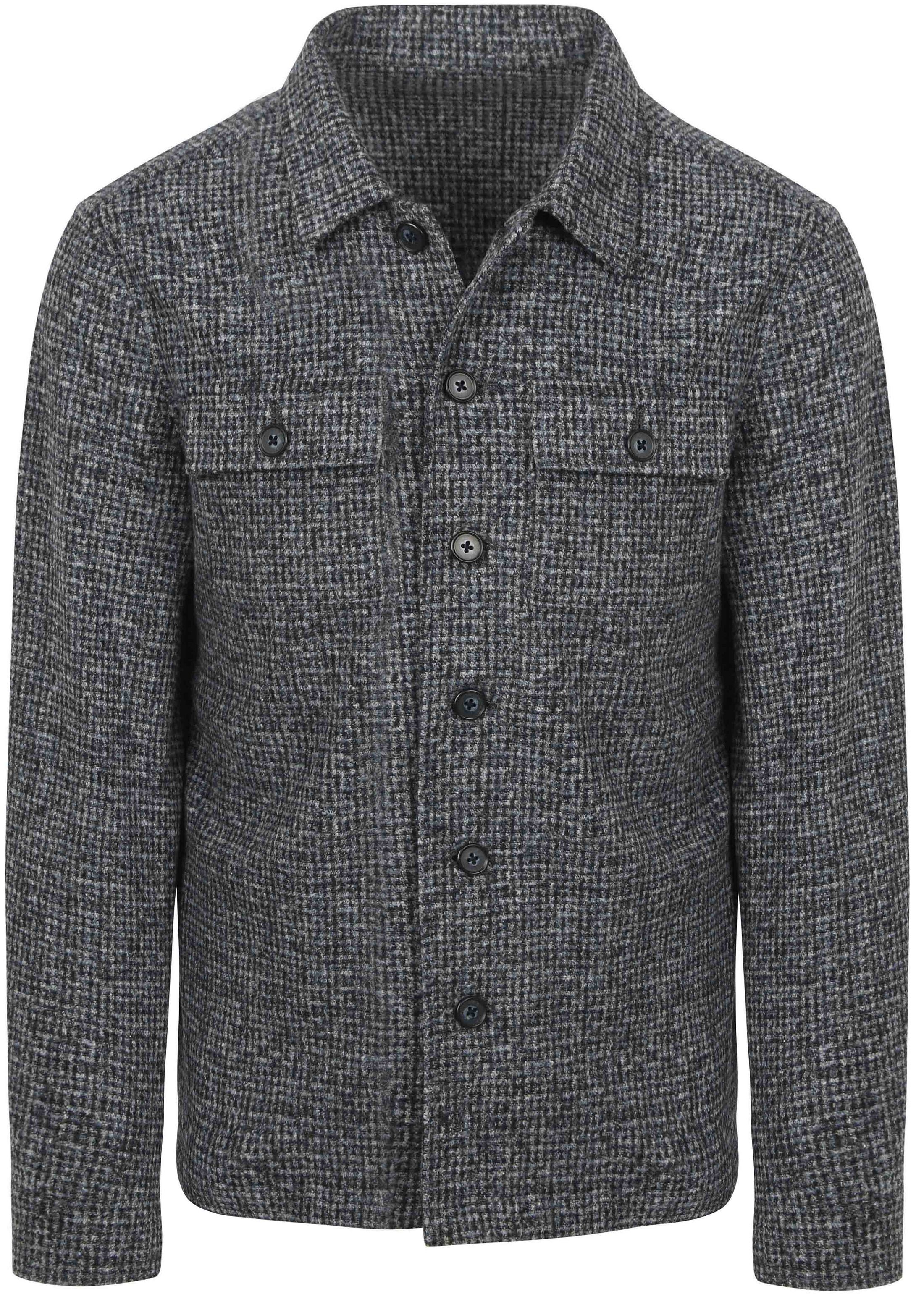 Suitable Overshirt Wool Blend Grey Blue order online | OS-WOMIX-STBL-25.03 Blue | Suitable Hungary