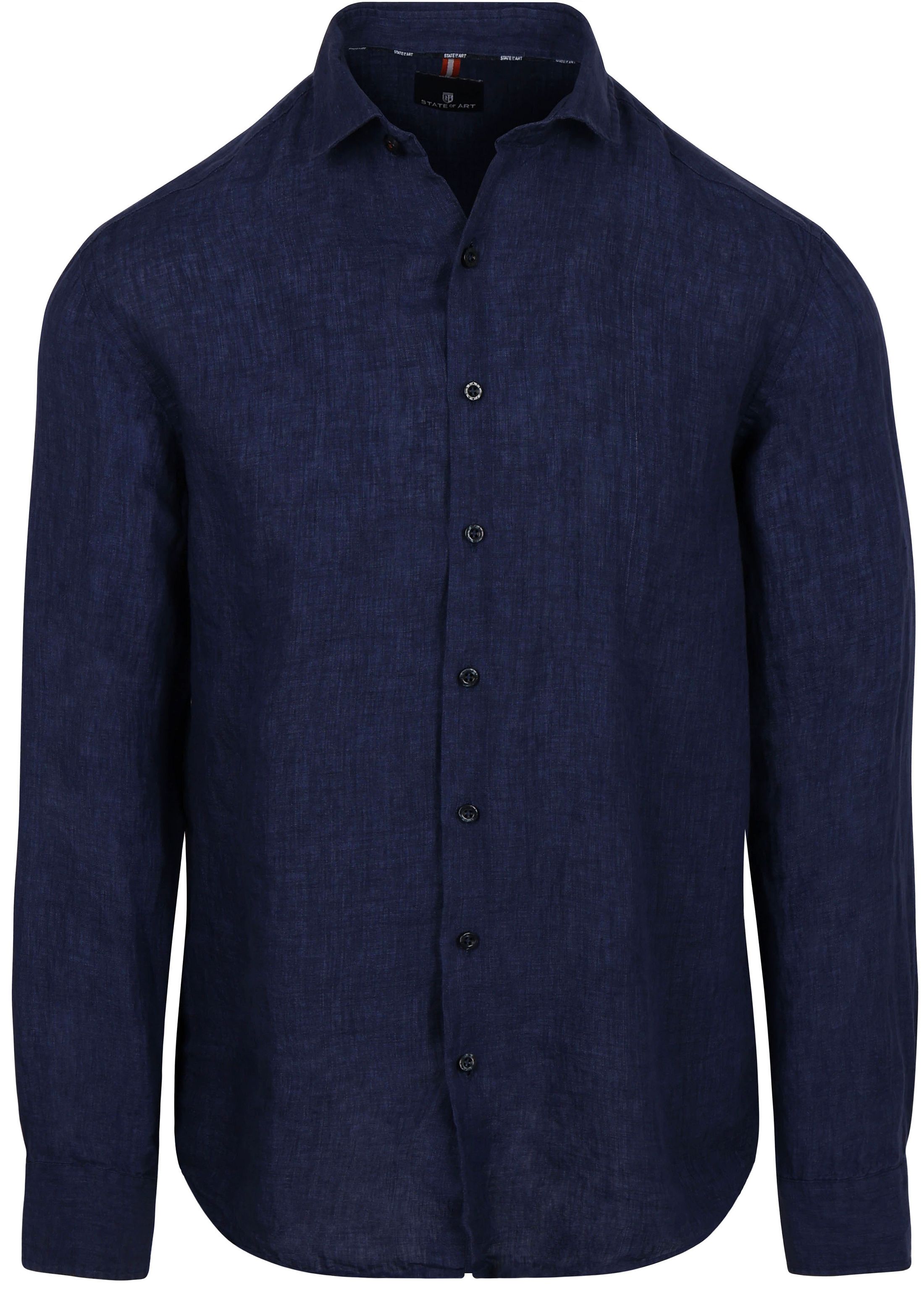 State of Art Chemise De Lin Marine commander en ligne | 21116270-5800 | Suitable Luxembourg