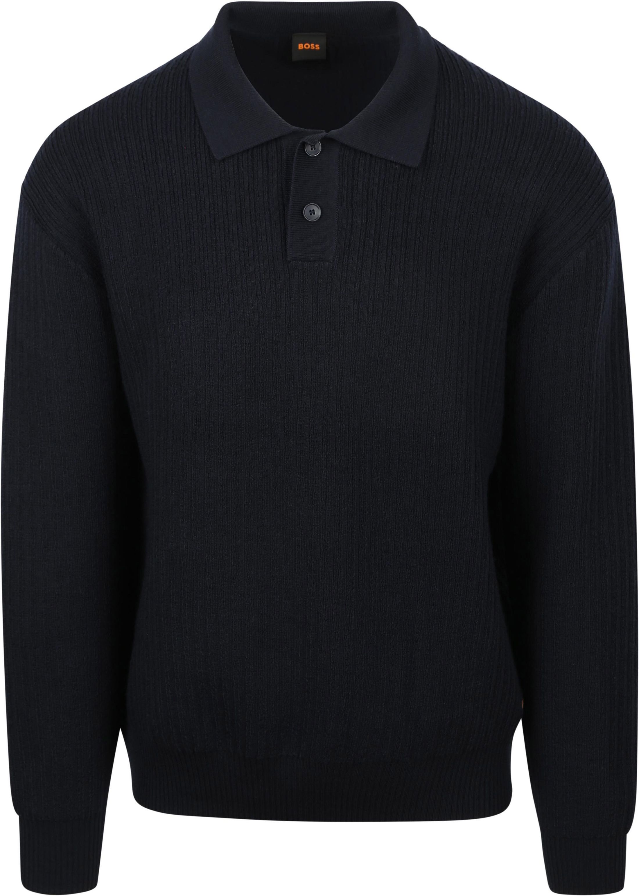 BOSS Langermet Poloskjorte Kotor Navy 50550514-404
