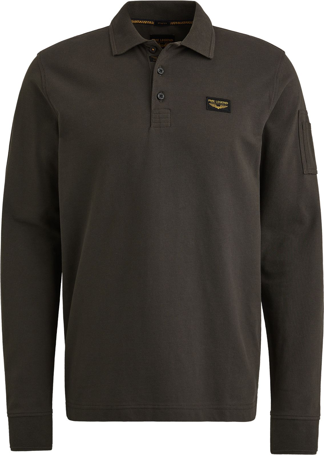 PME Legend American Classic Langærmet Poloshirt Beluga PPS2508899-8039