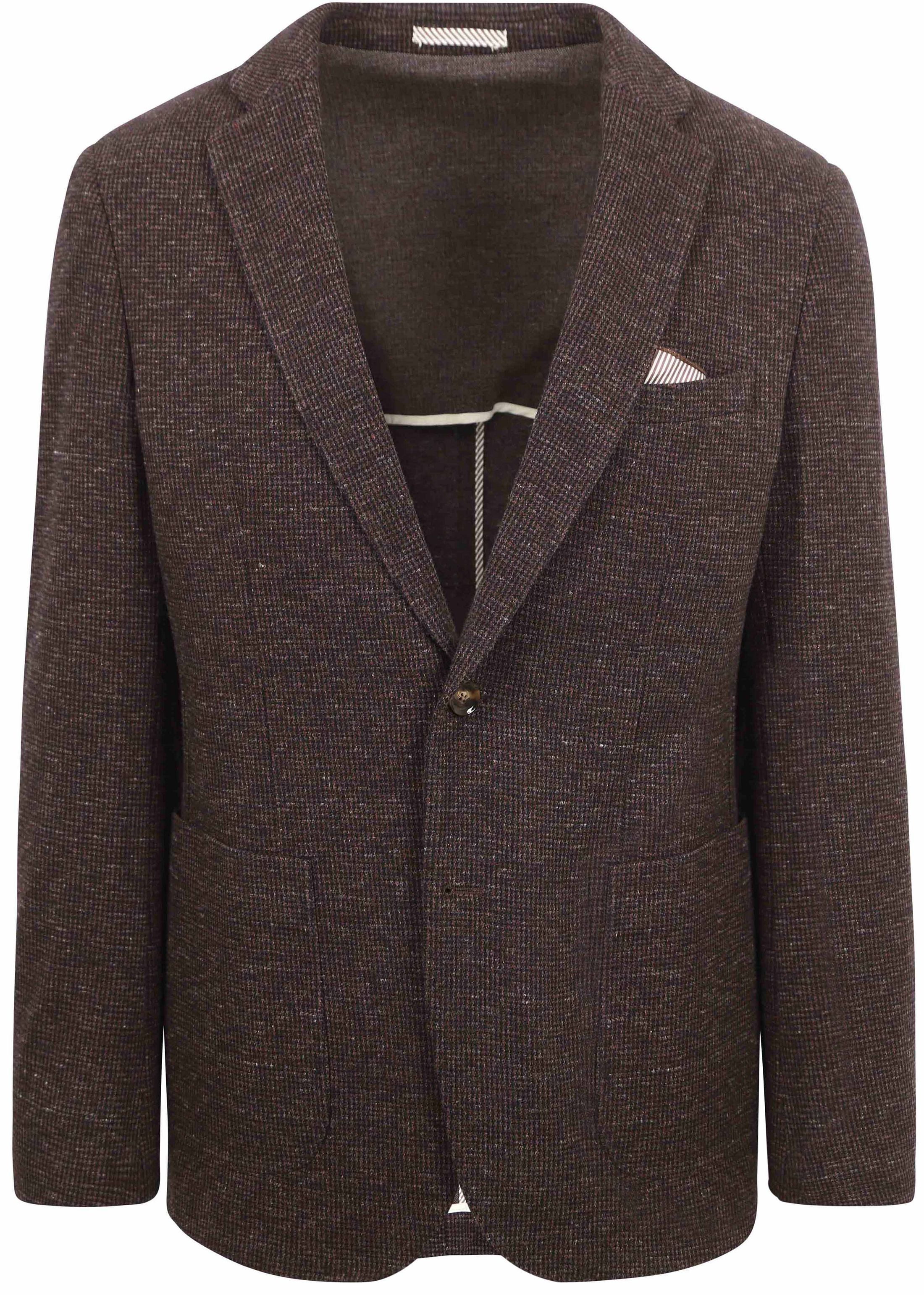 Suitable Kavaj Fame Pied de Poule Brun SPE233038FA51ST-680