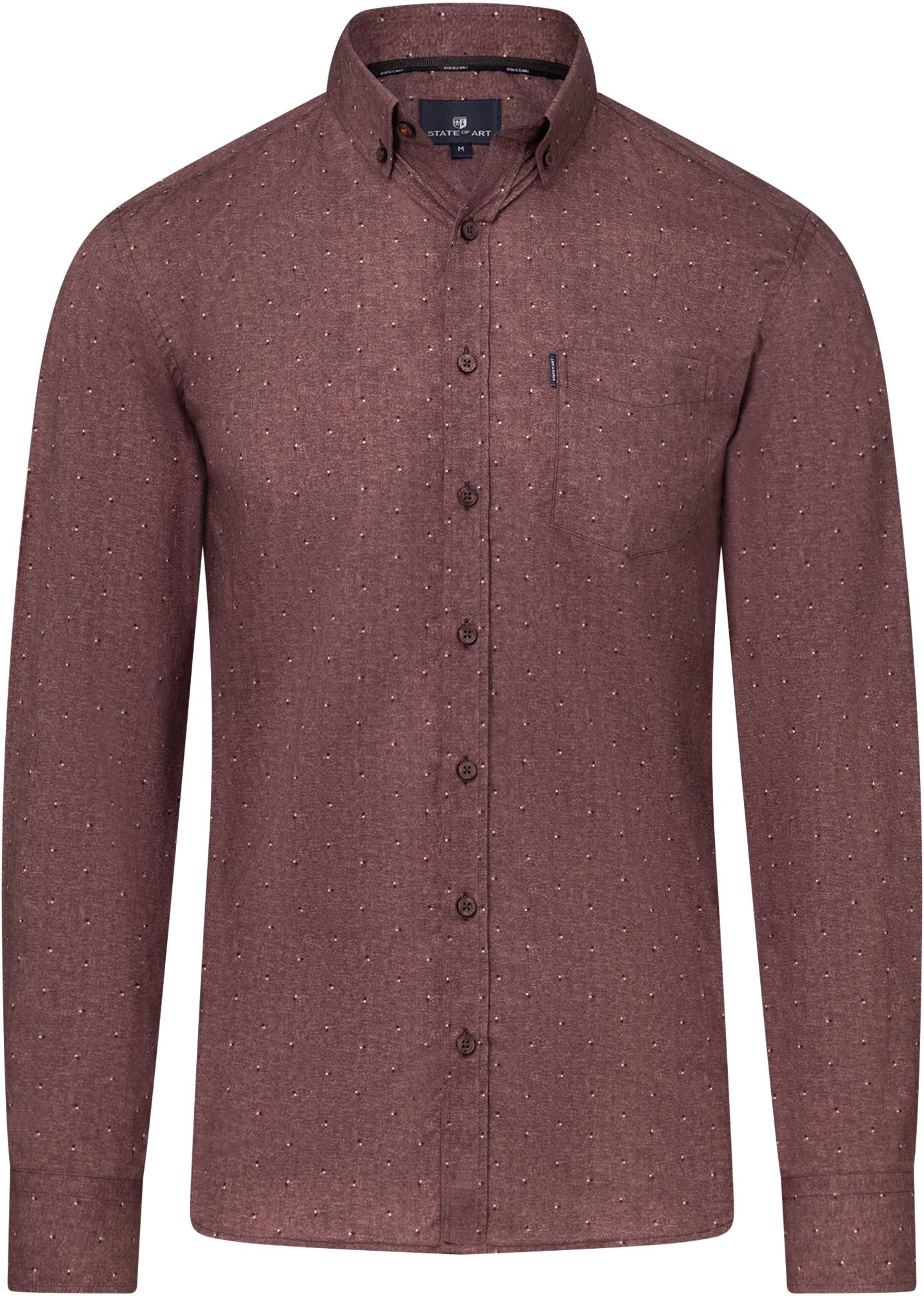 State Of Art Hemd Druck Burgundy  kaufen | Suitable
