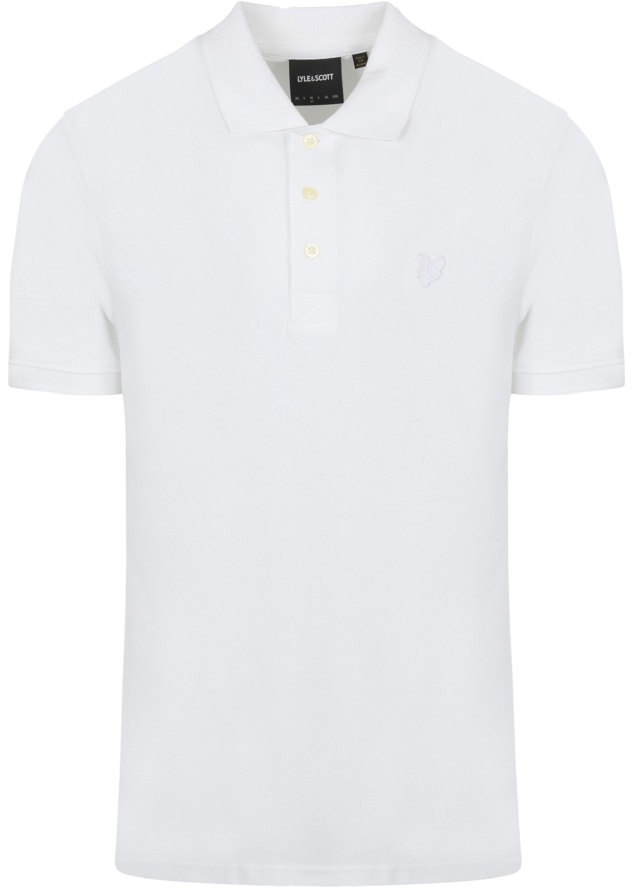 Lyle og Scott Tonal Eagle Polo Hvit SP400TON-626