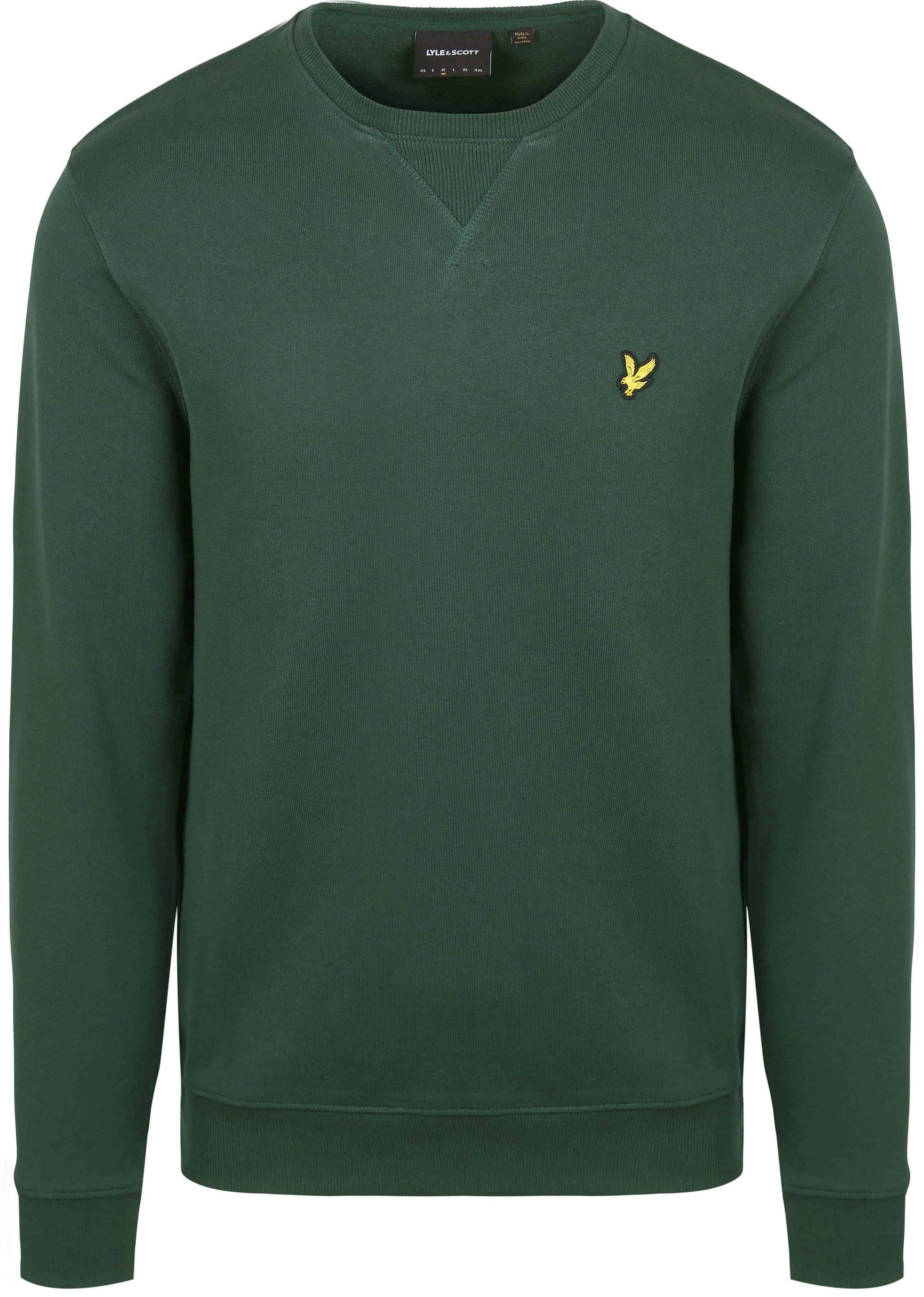 Lyle & Scott Sweater Argyle Teal Donkergroen ML424VOG-X311 kopen | Suitable