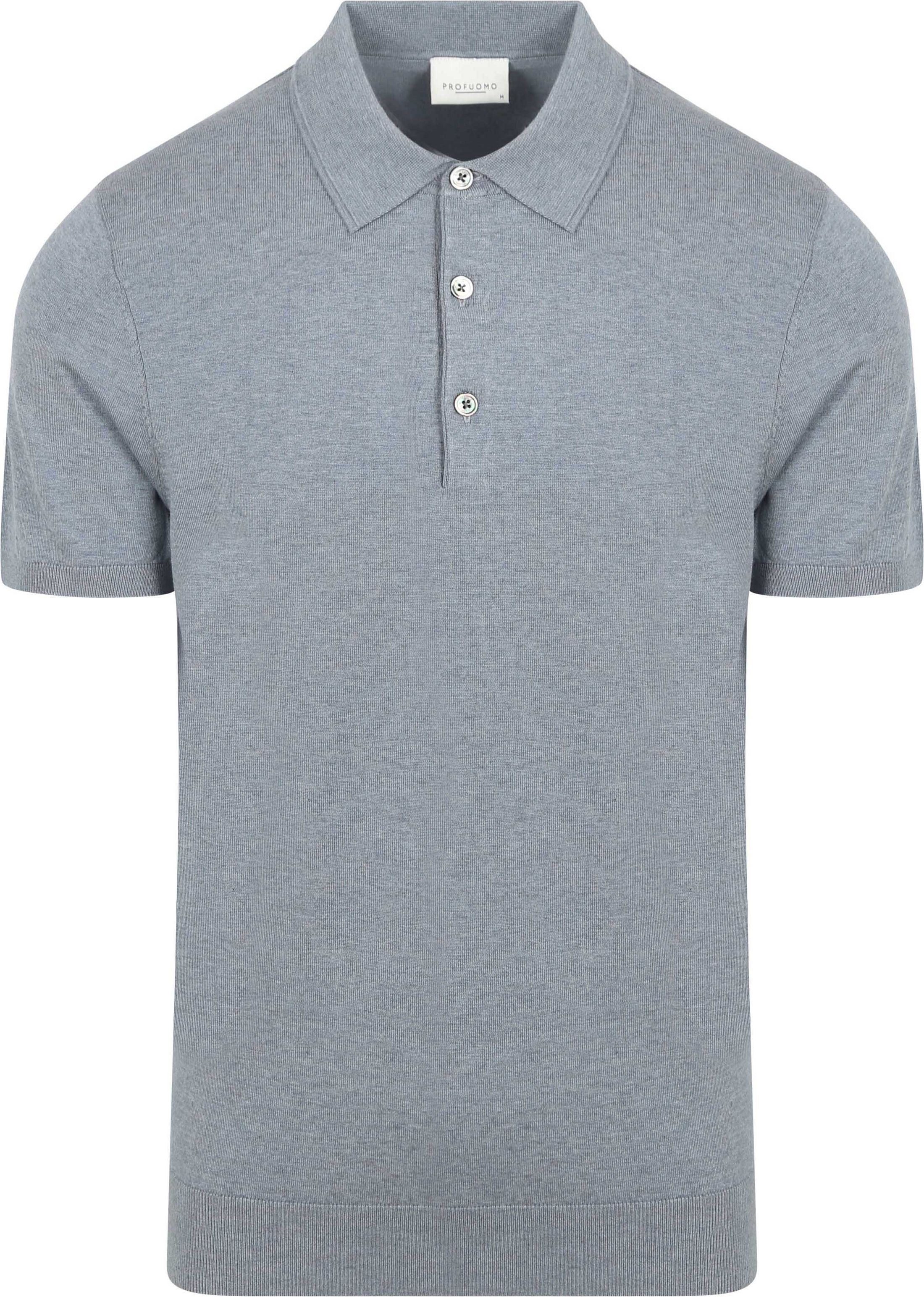 Profuomo Poloshirt Luxury Knitted Blauw PPWD10001D-M kopen | Suitable