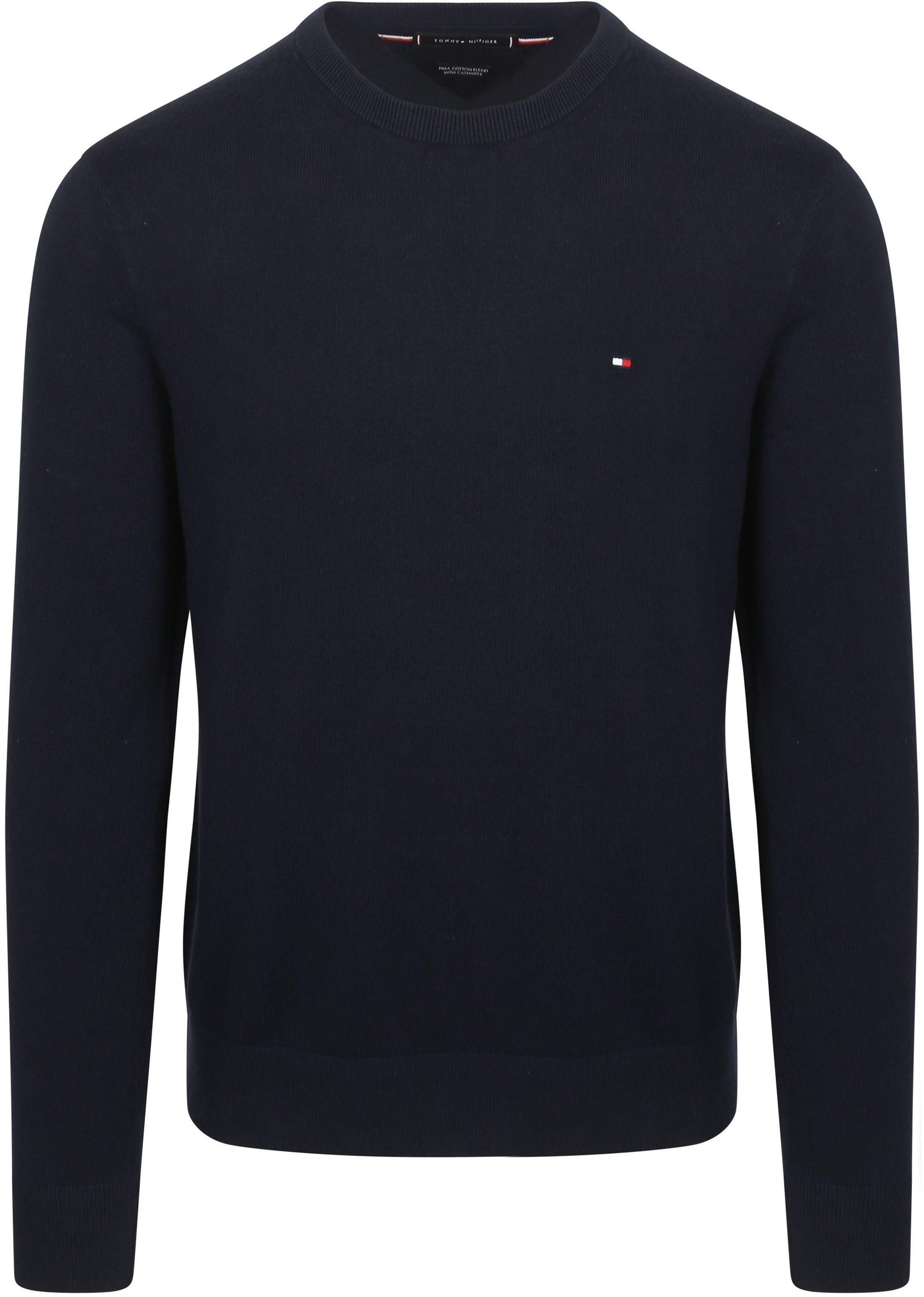 Tommy Hilfiger Genser i Bomull og Kashmir i Marineblå MW0MW28046-DW5